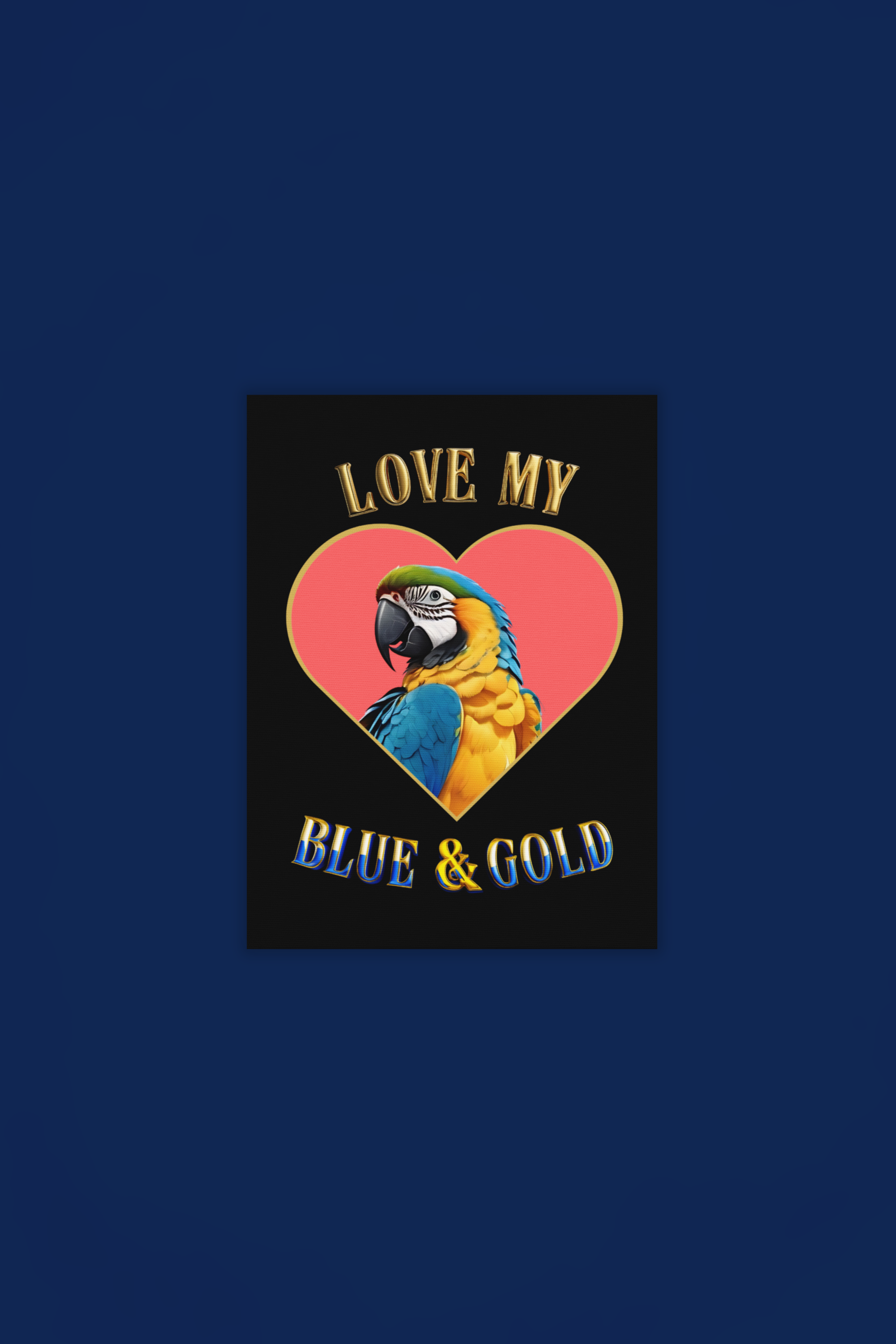 Love My Blue & Gold Wall-Hanging