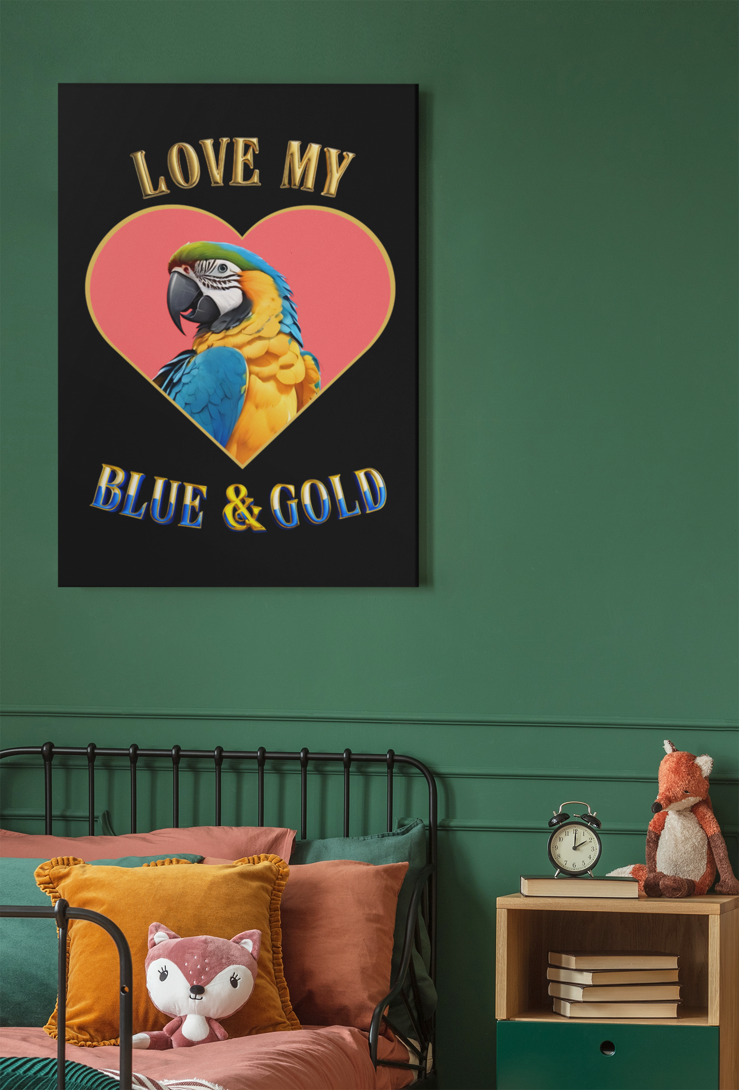 Love My Blue & Gold Wall-Hanging