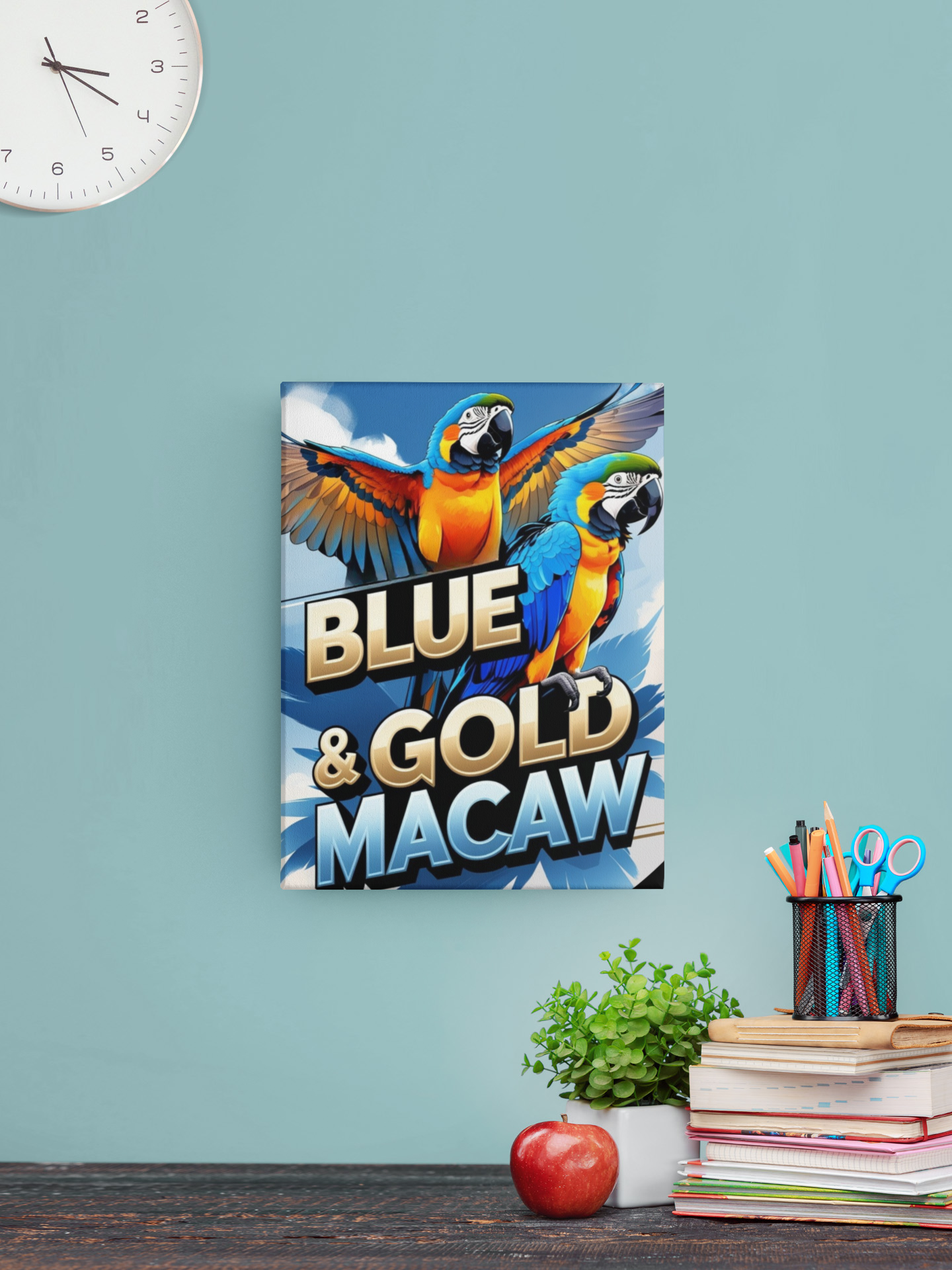 Blue & Gold Macaw Wall-Hanging