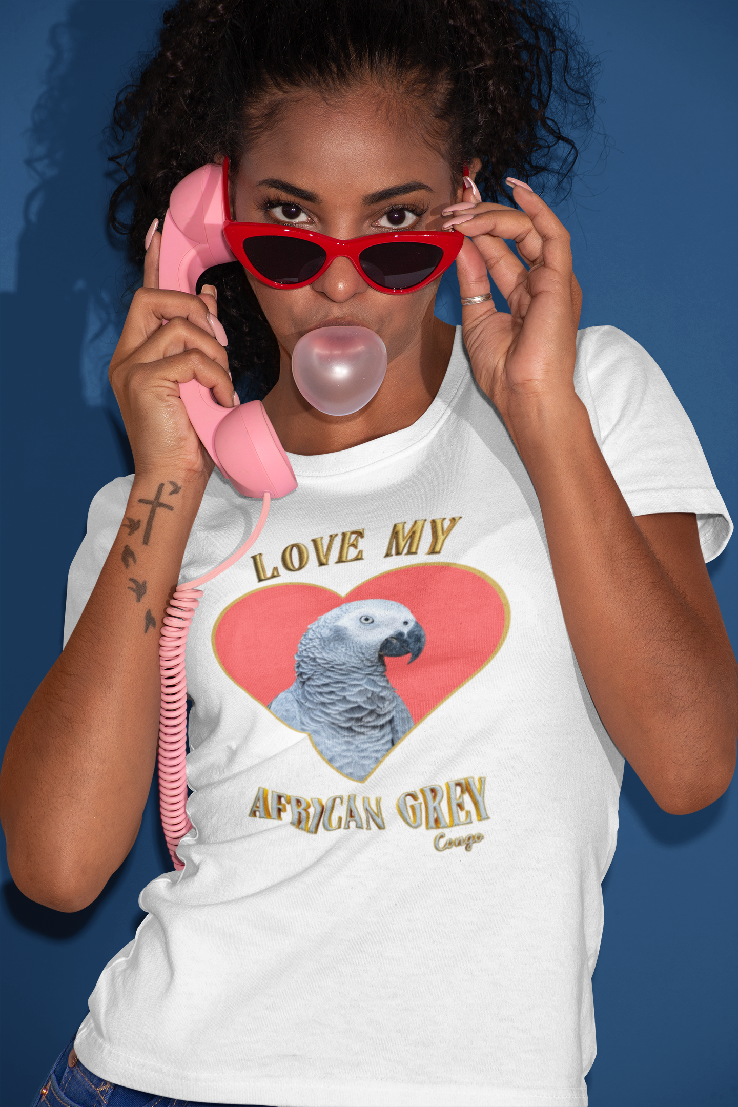 Love My African Grey Congo T-Shirt
