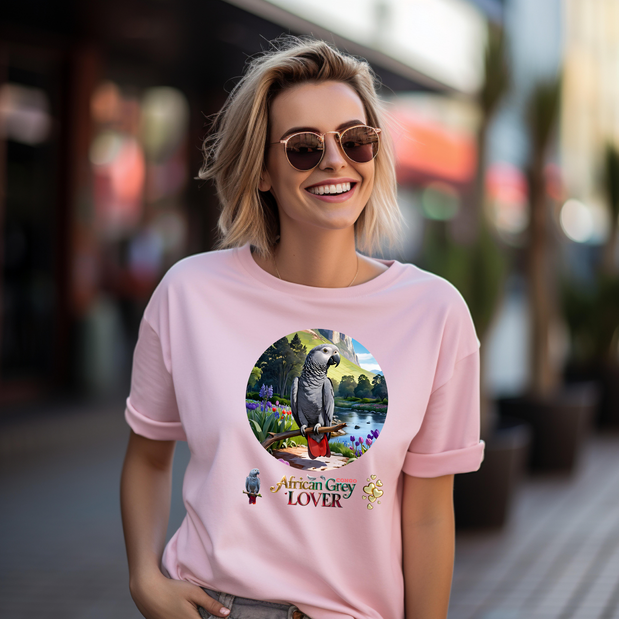 African Grey Congo Lover Nature T-Shirt