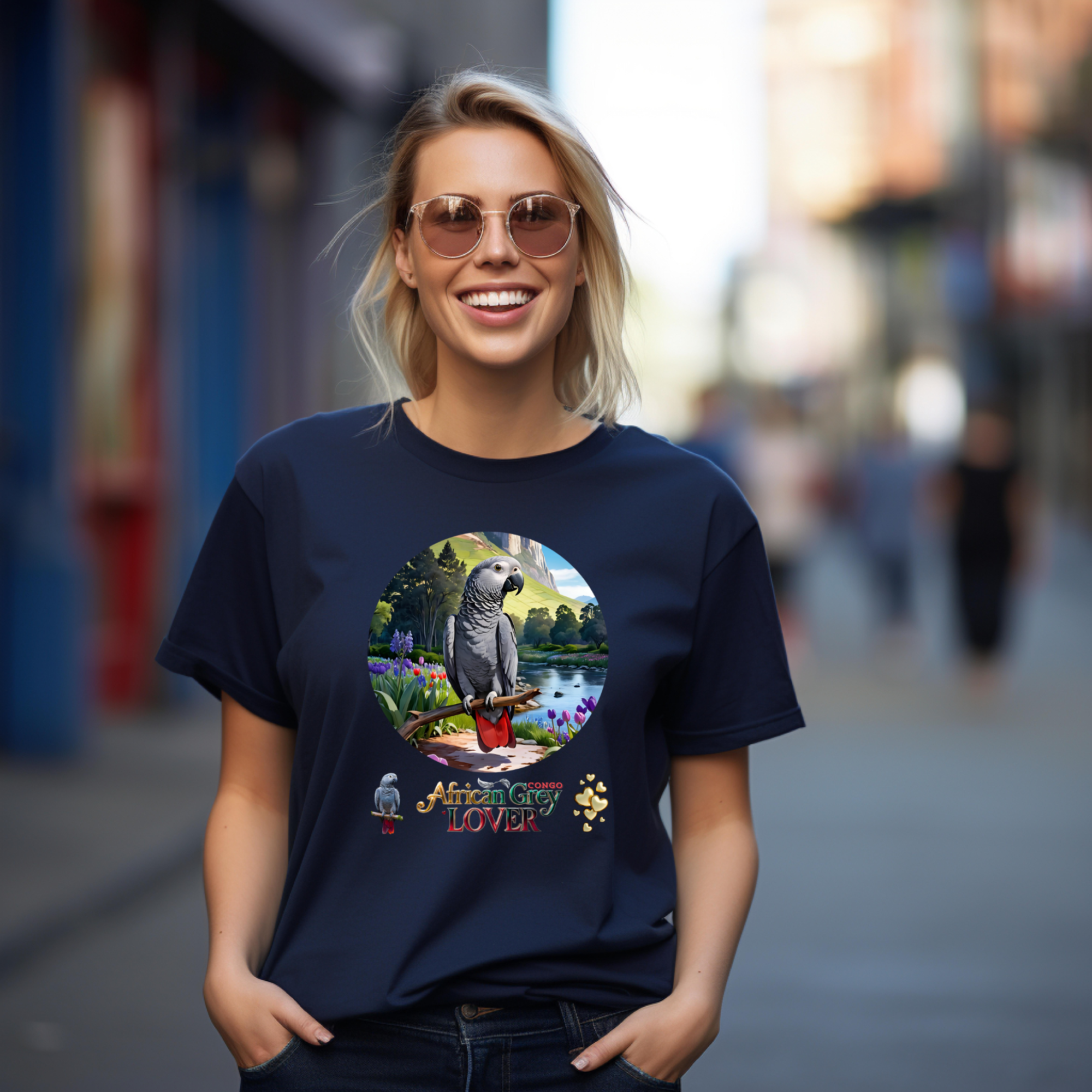 African Grey Congo Lover Nature T-Shirt