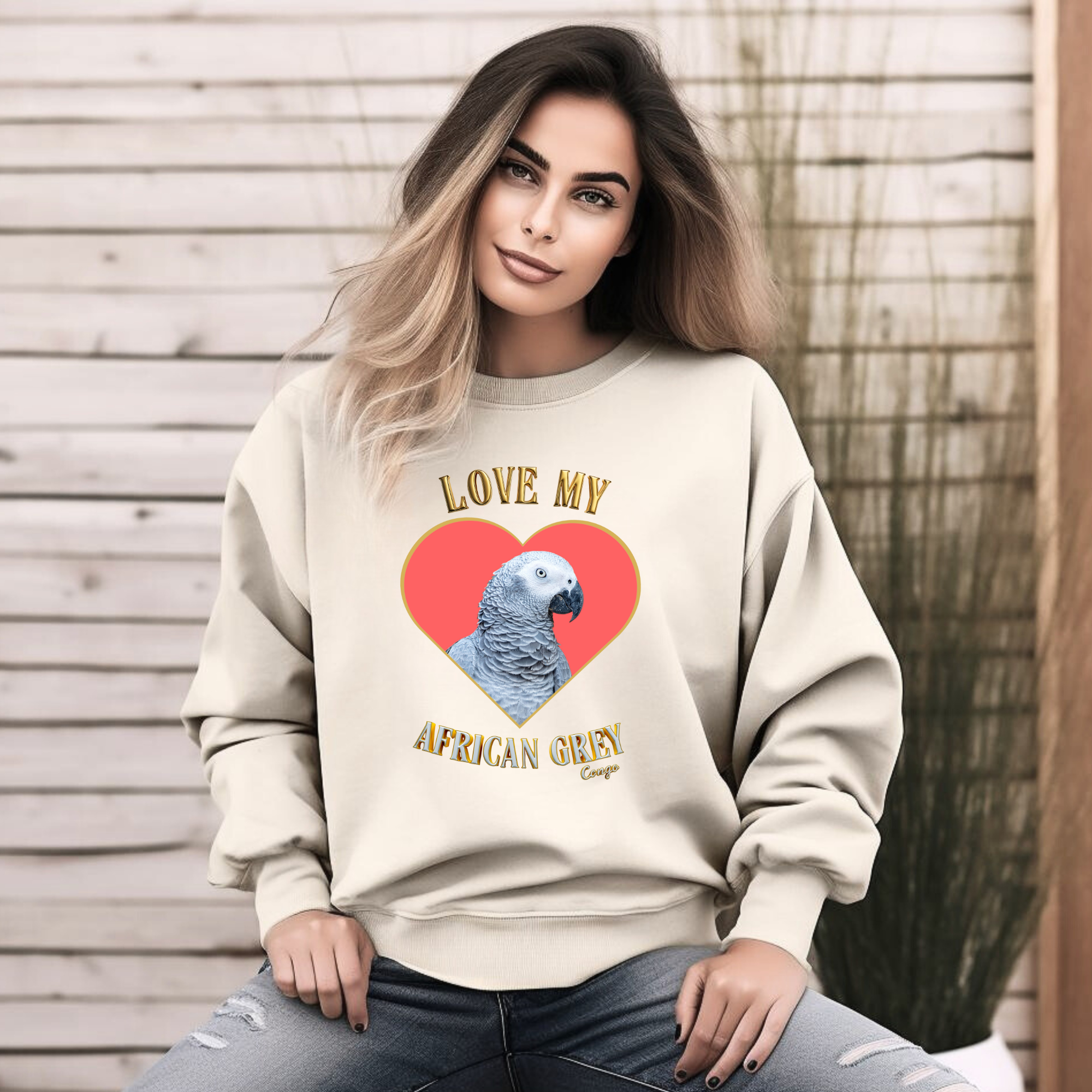 Love My African Grey Congo Sweatshirt