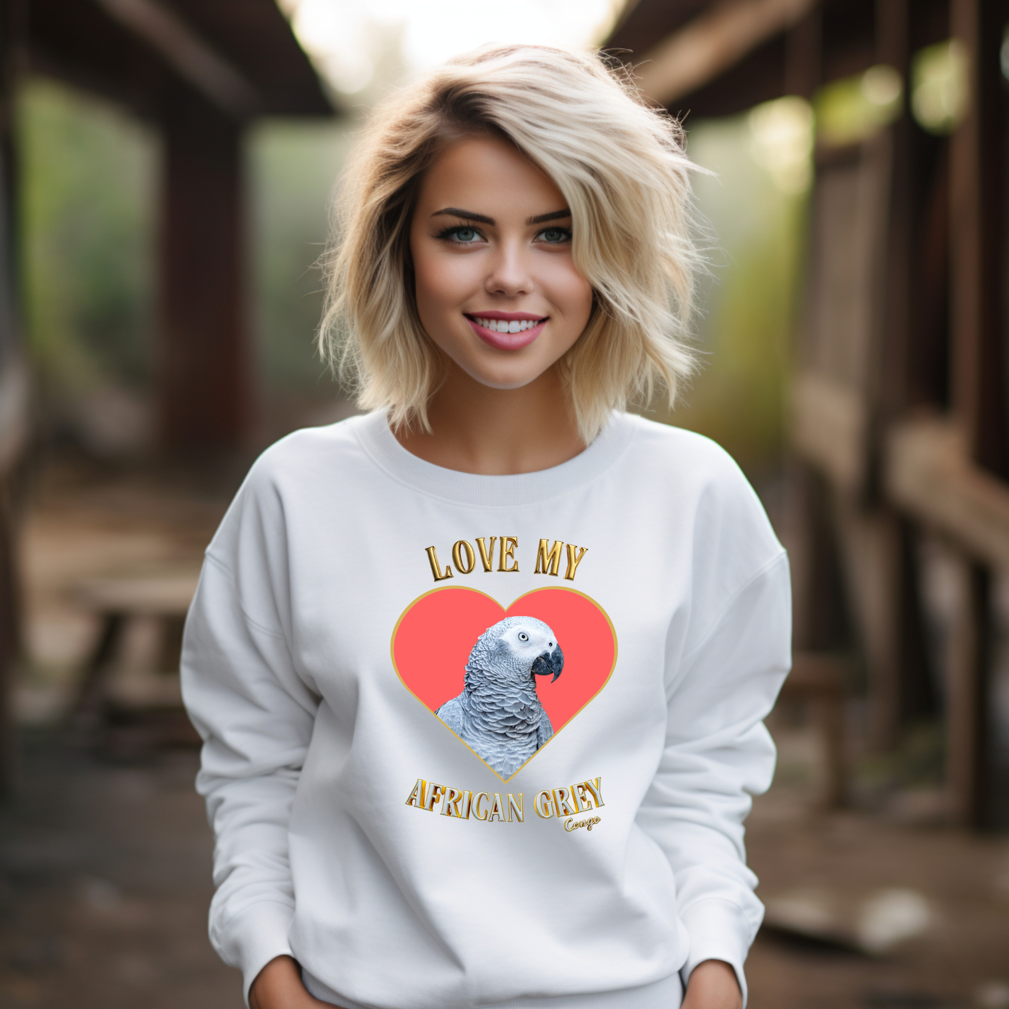 Love My African Grey Congo Sweatshirt