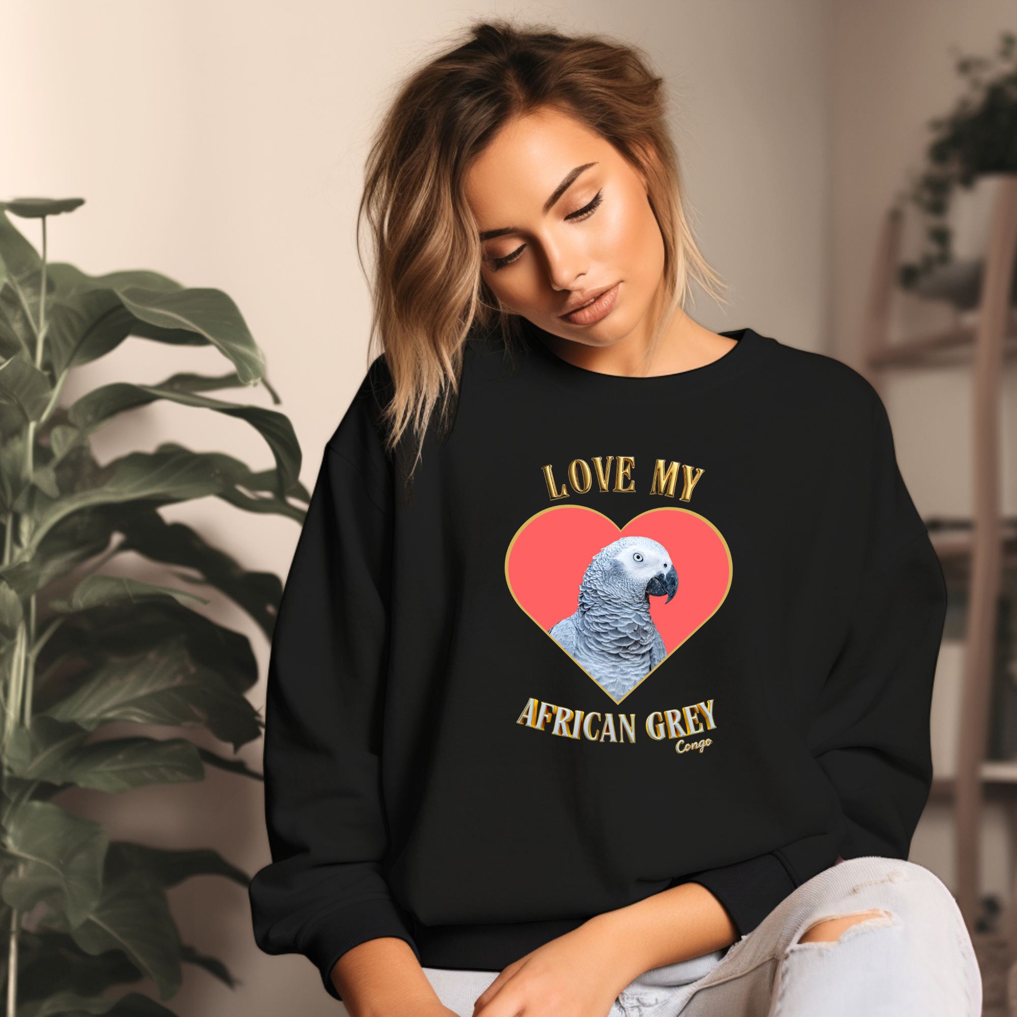 Love My African Grey Congo Sweatshirt