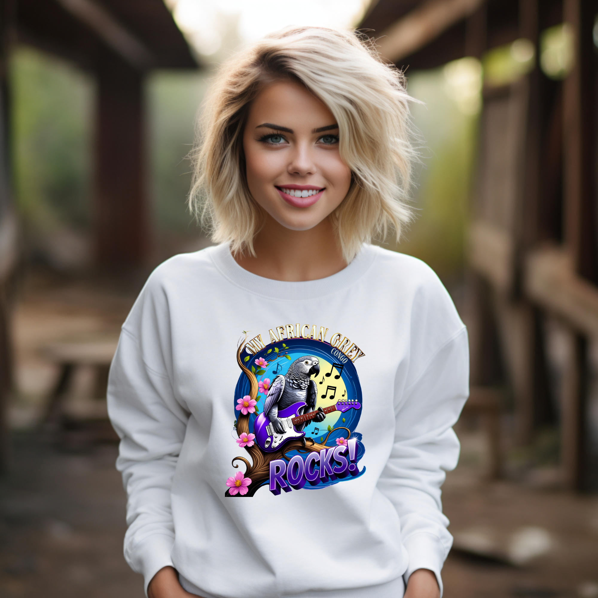 African Grey Congo Rocks Sweatshirt
