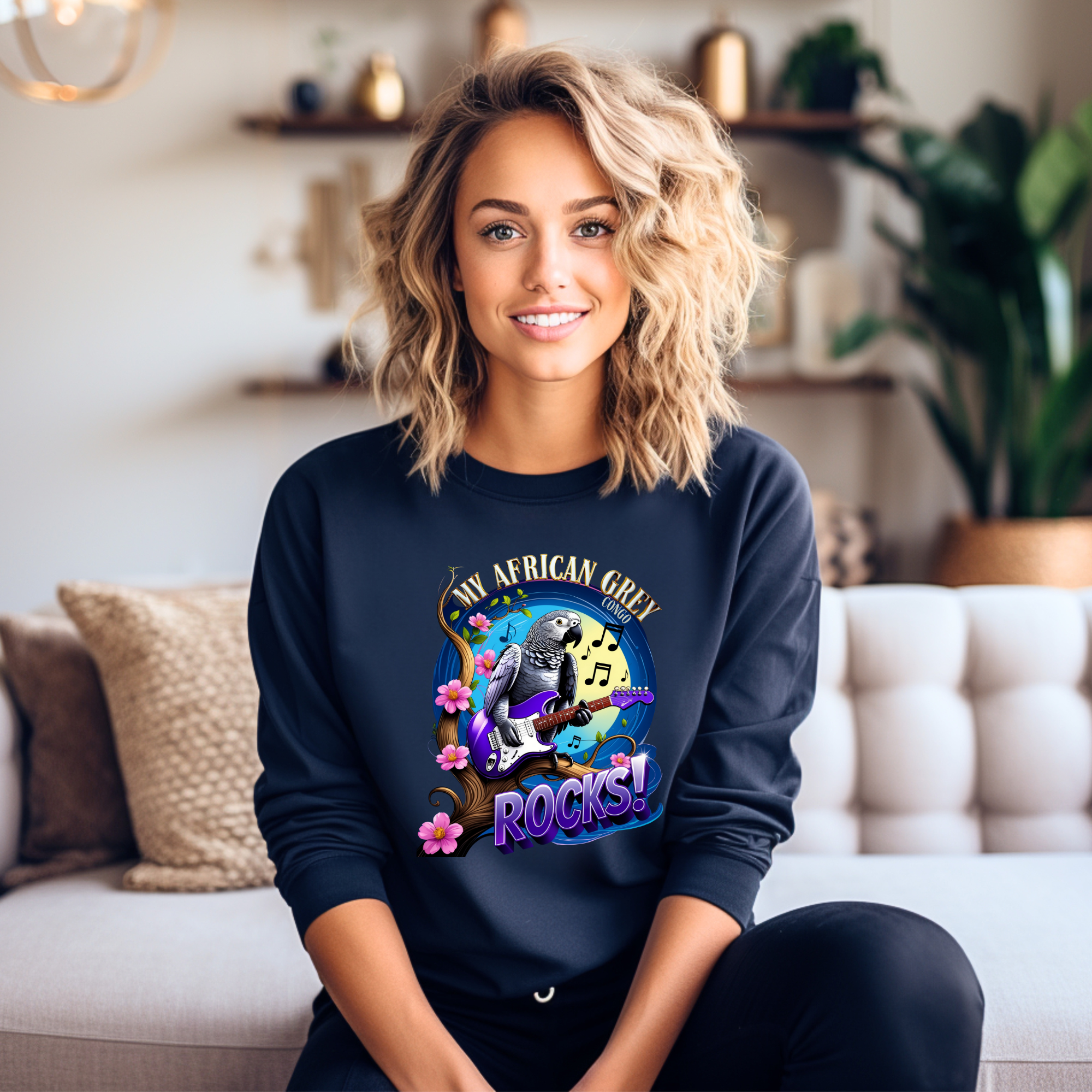African Grey Congo Rocks Sweatshirt