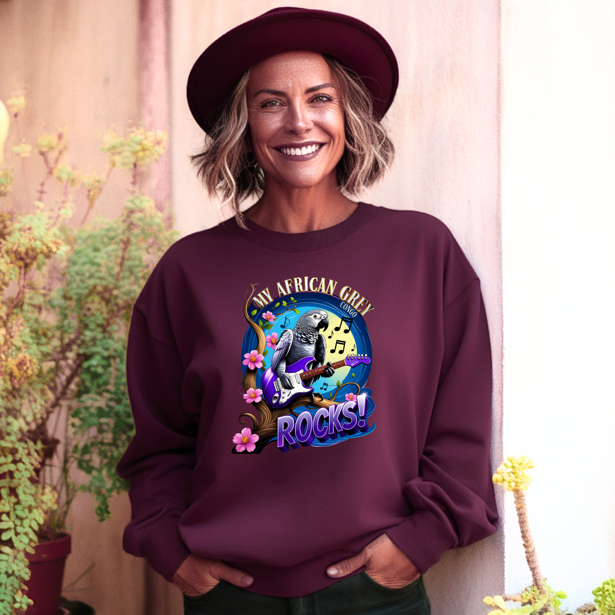 African Grey Congo Rocks Sweatshirt