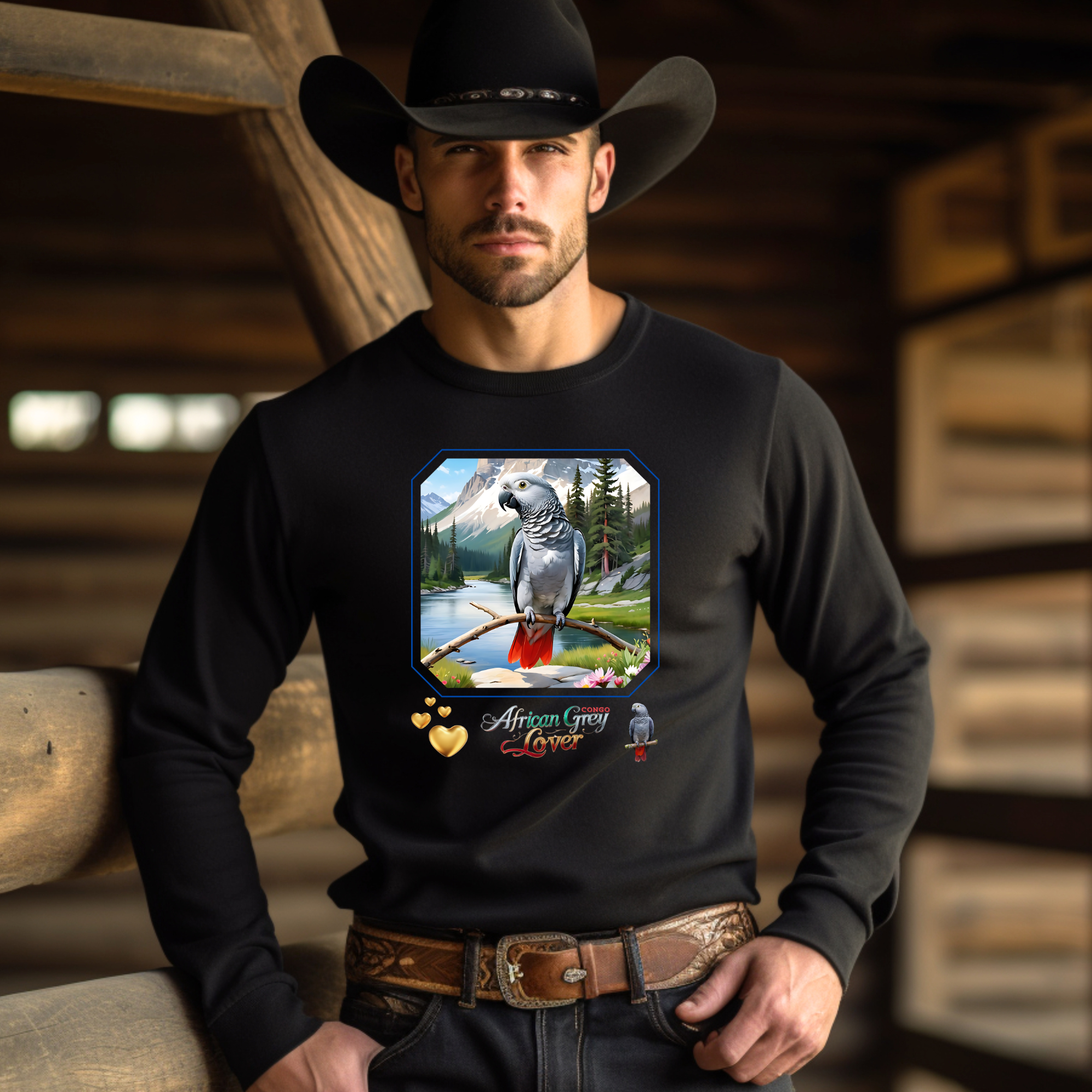 African Grey Congo Sweatshirt