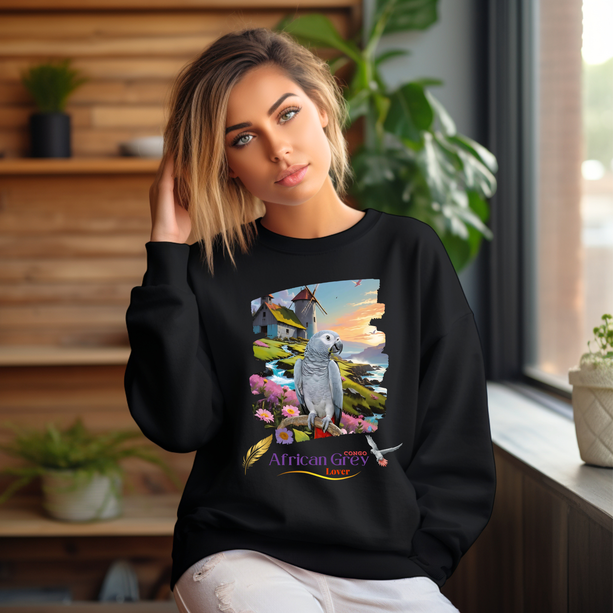 African Grey Lover Sweatshirt