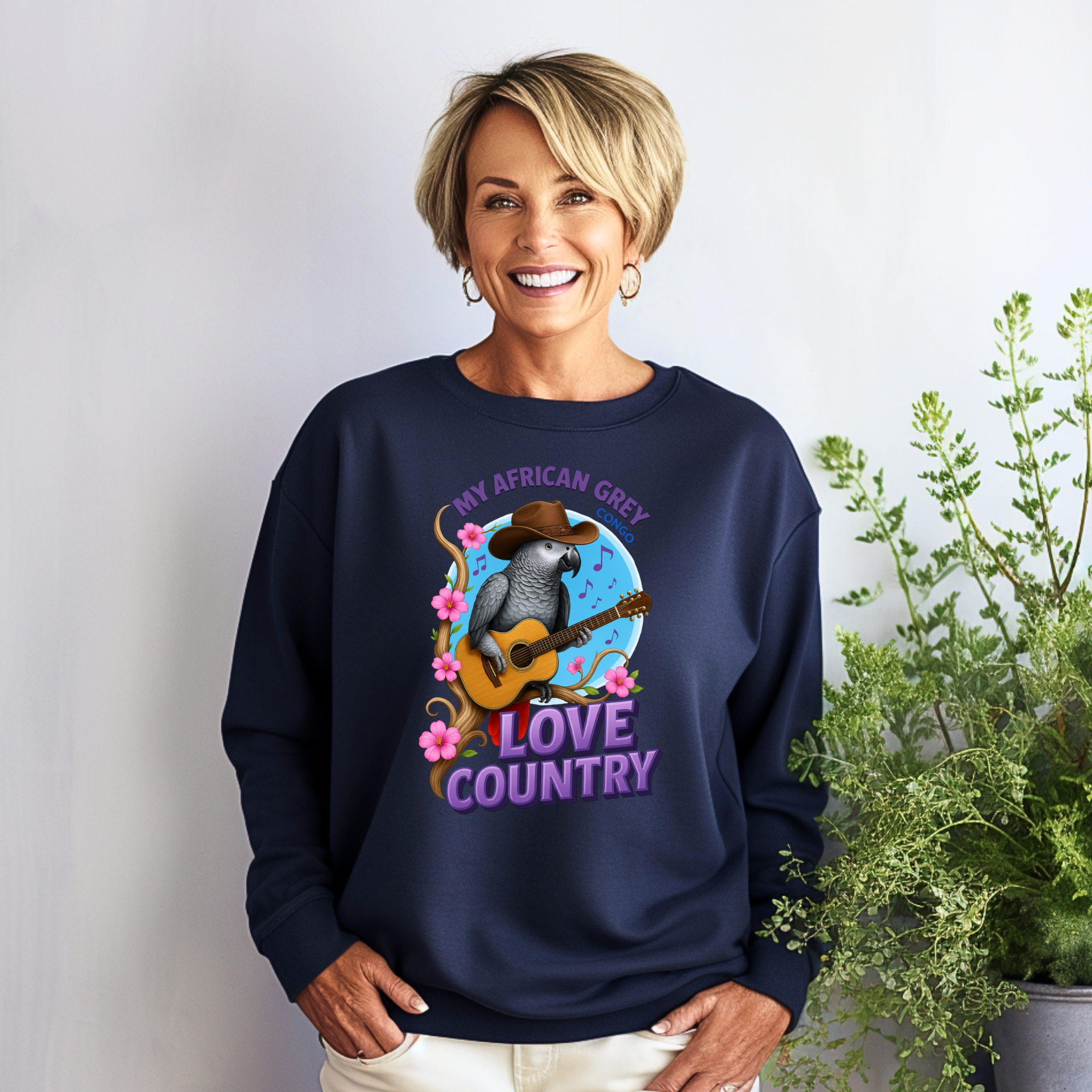 African Grey Congo Sweatshirts