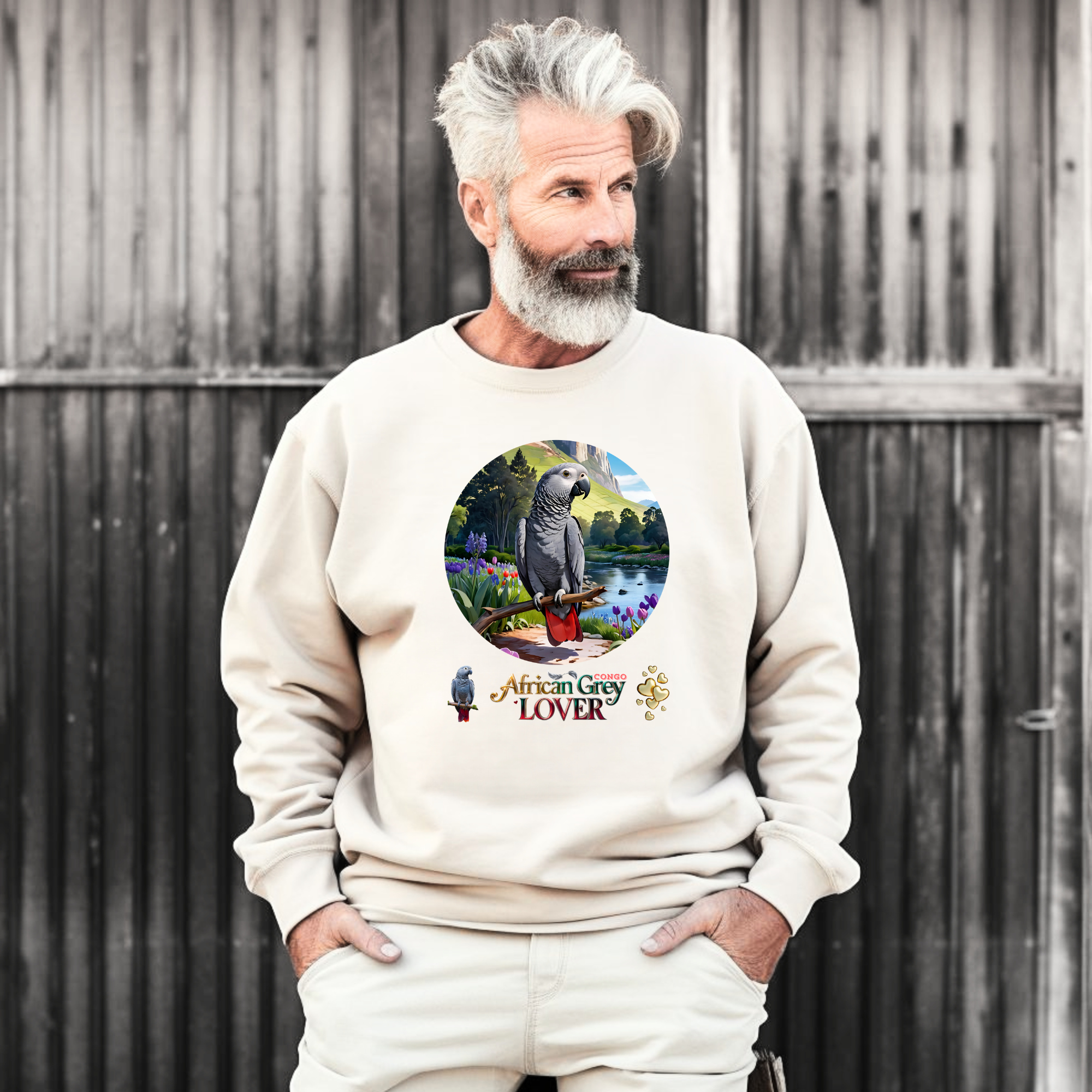 African Grey Lover Crewneck Sweatshirt