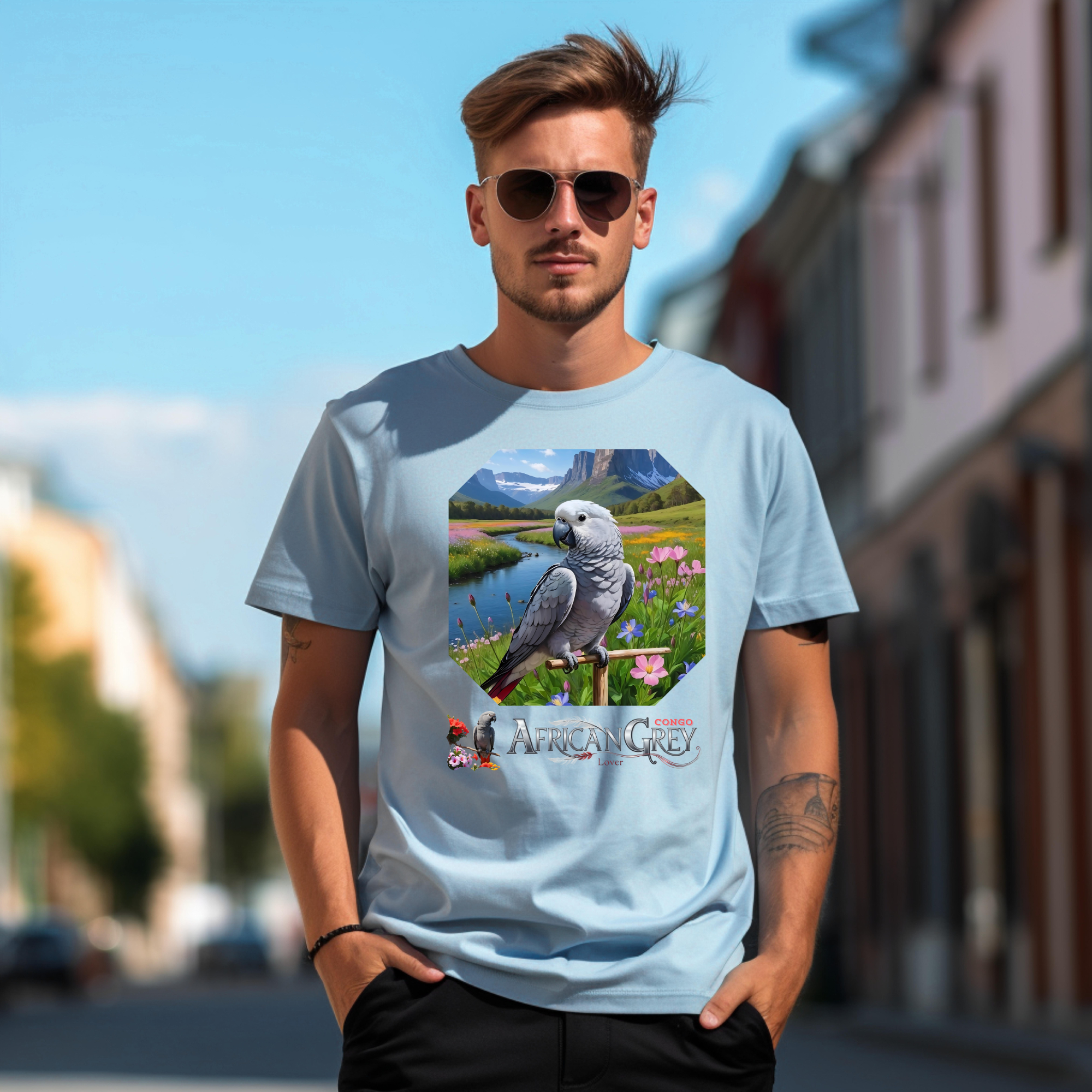 African Grey Congo Lover T-Shirt