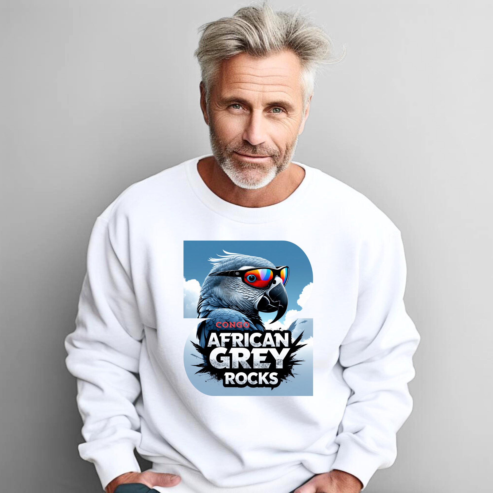 African Grey Congo Rocks Sweatshirt