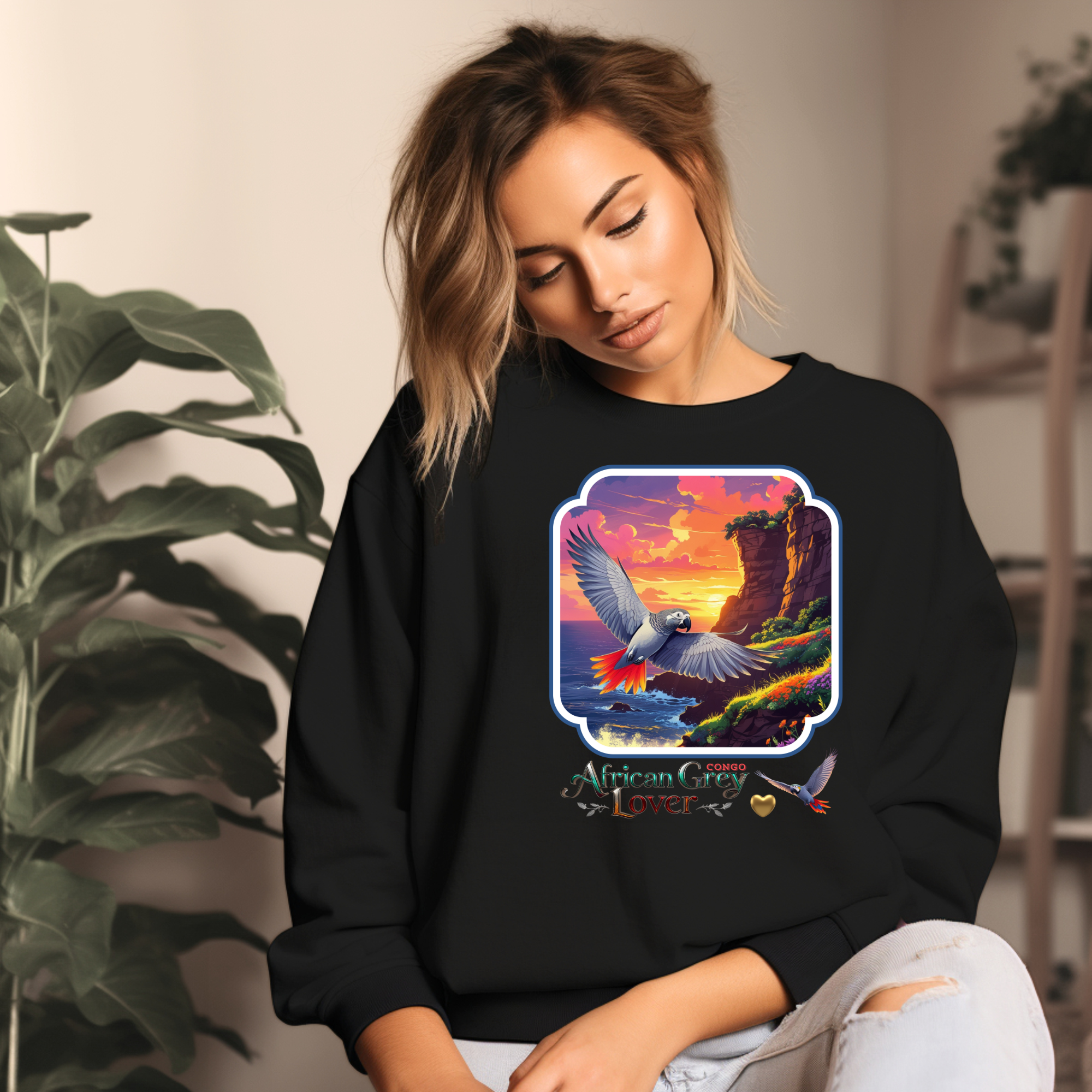 African Grey Congo Lover Sweatshirt