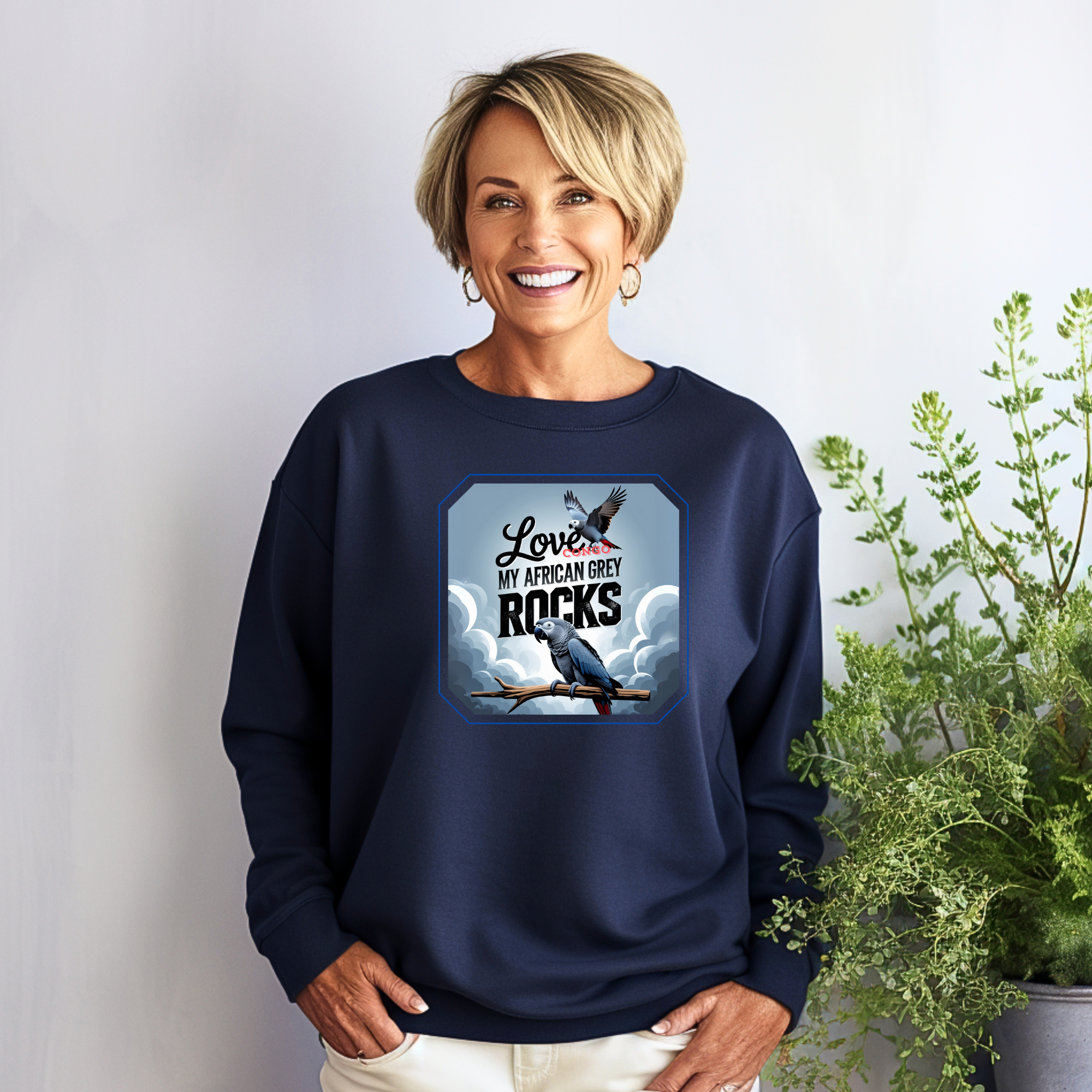 Love My African Grey Congo Rocks Sweatshirt