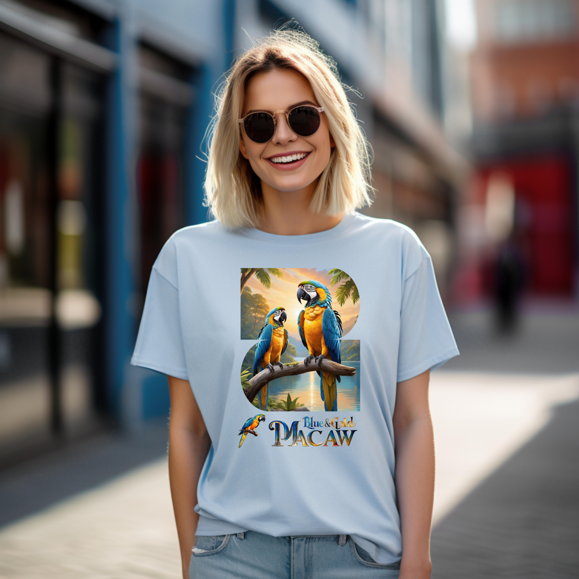 Blue & Gold Macaw's T-Shirt