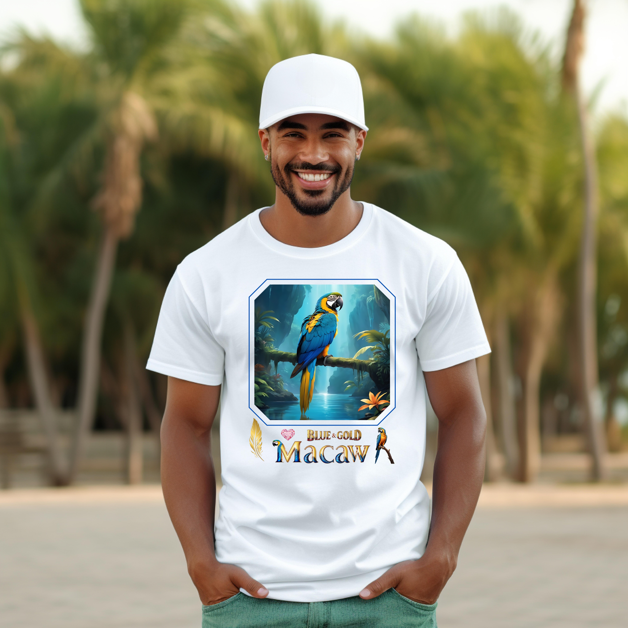 Blue & Gold Macaw Tee