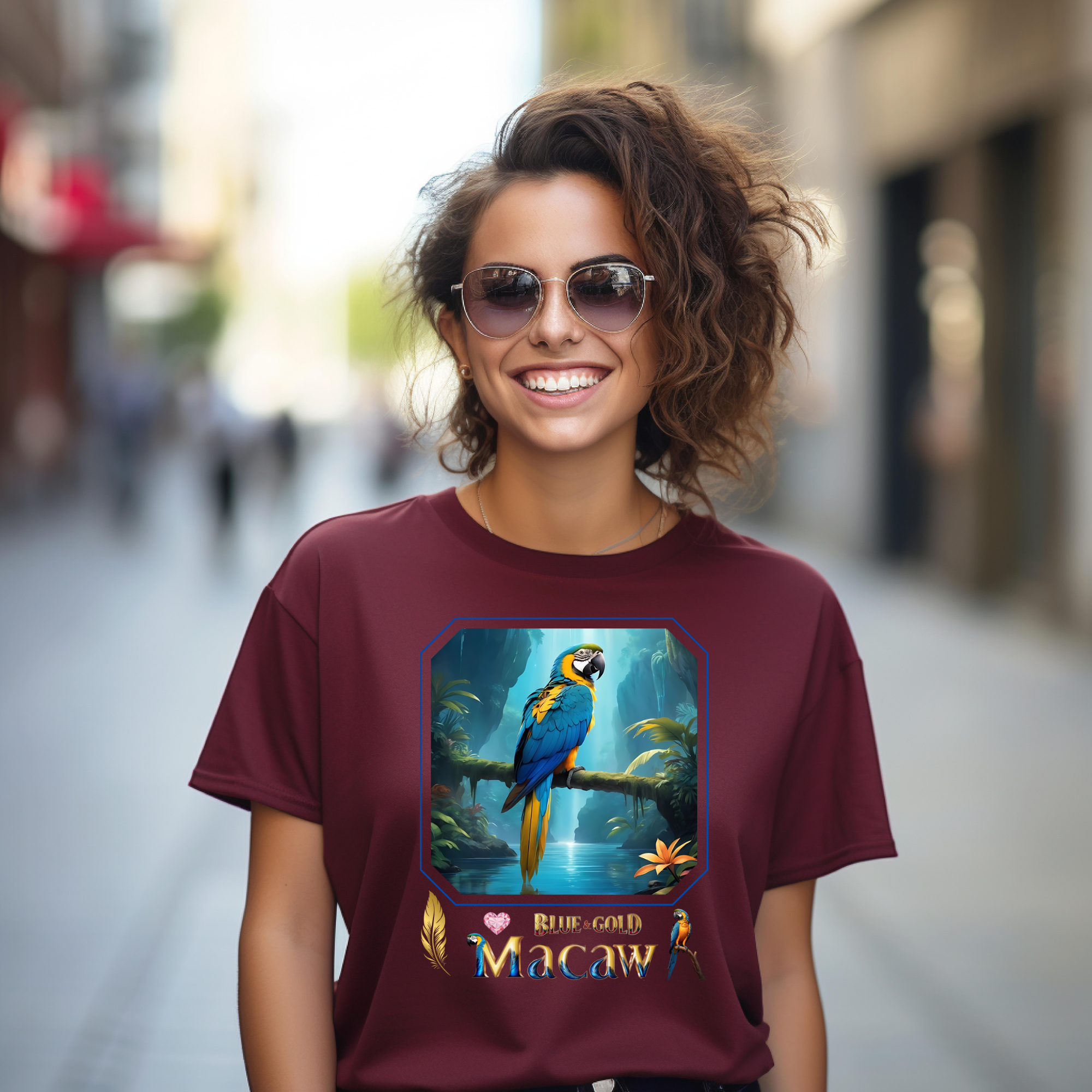 Blue & Gold Macaw Tee
