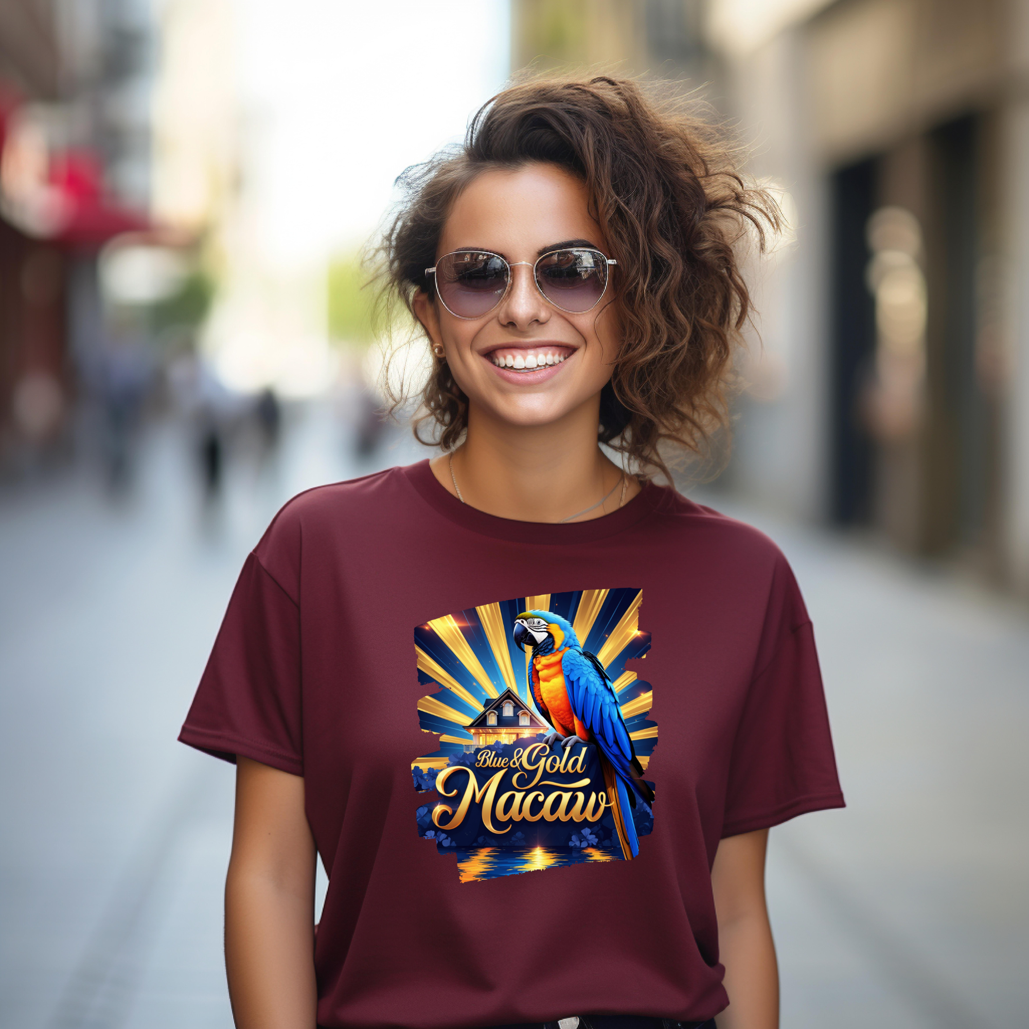 Blue & Gold Macaw Tee