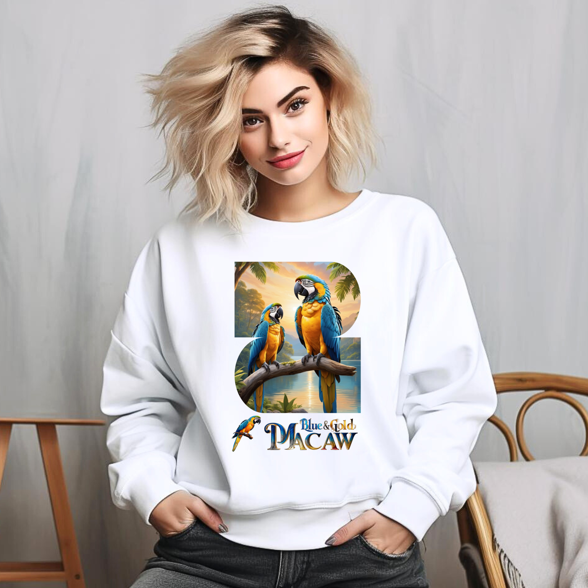 Blue & Gold Macaw Sweatshirts