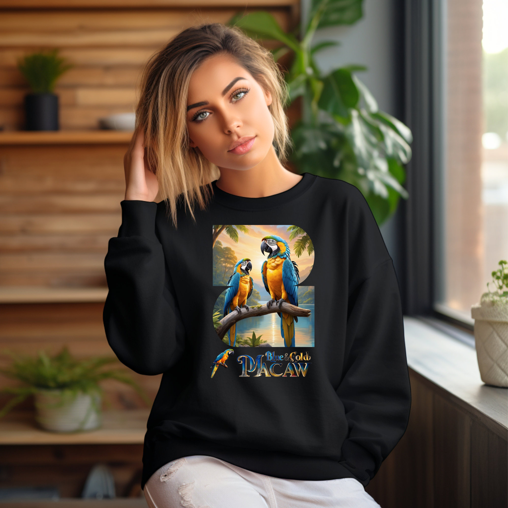 Blue & Gold Macaw's Sweatshirt