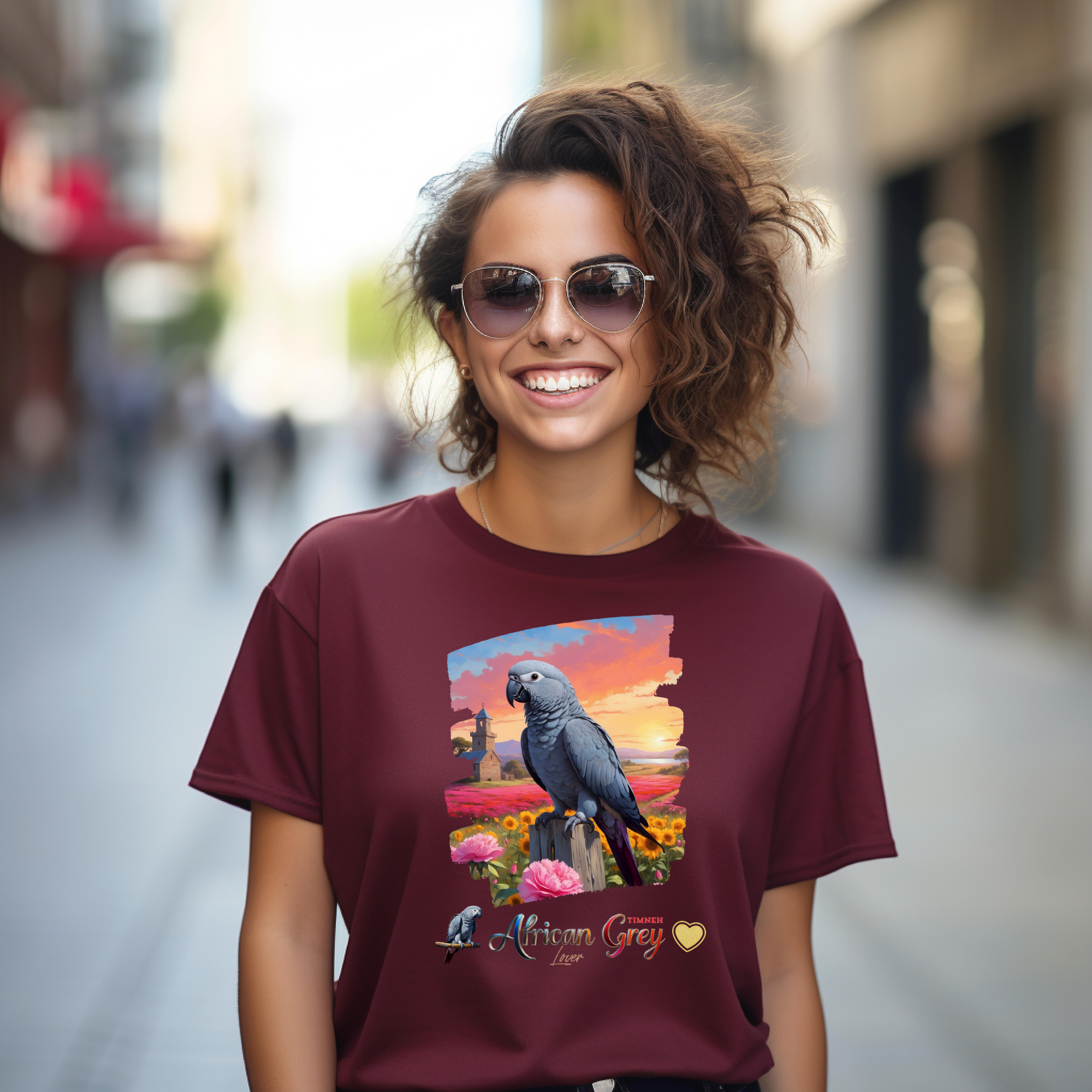 African Grey Timneh Lover T-Shirt