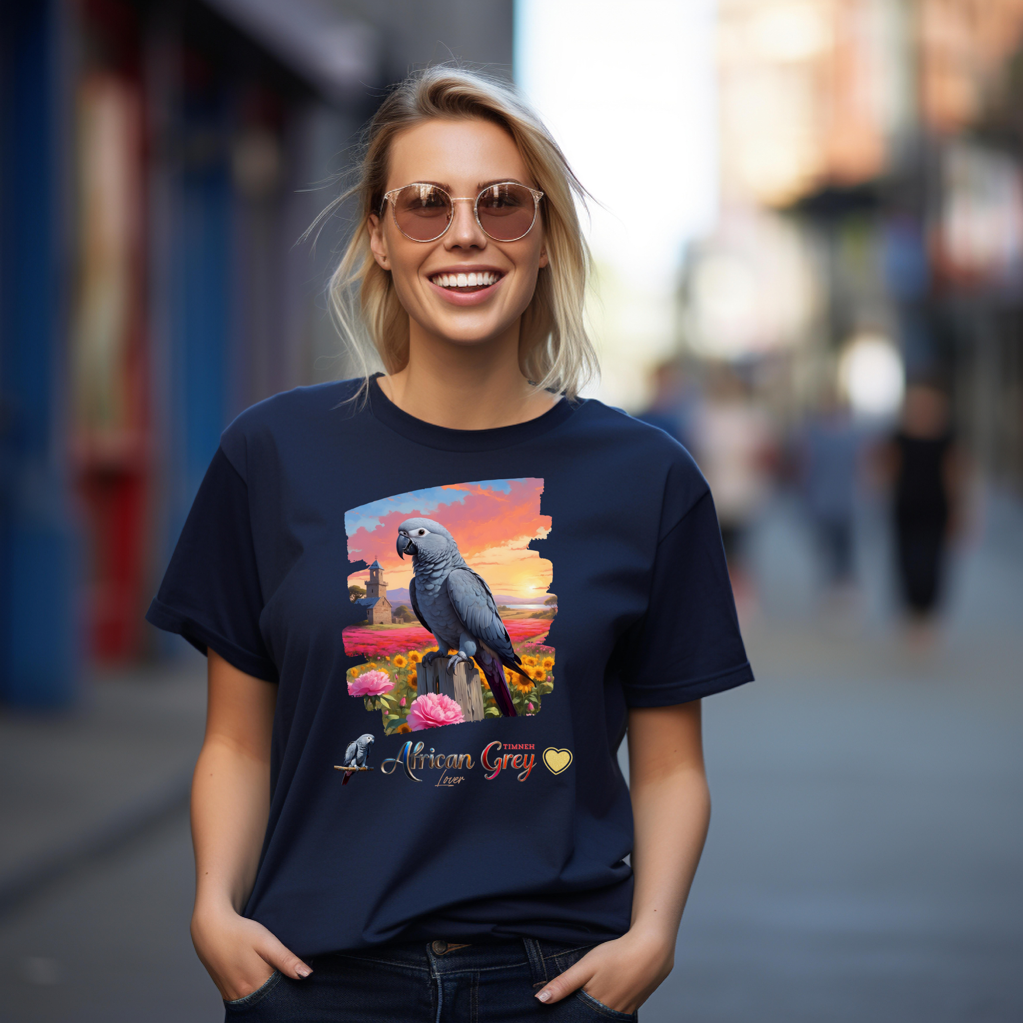 African Grey Timneh Lover T-Shirt