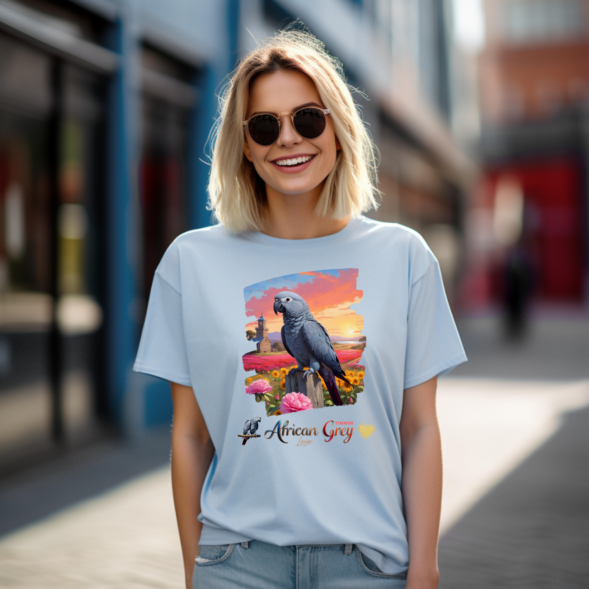 African Grey Timneh Lover T-Shirt