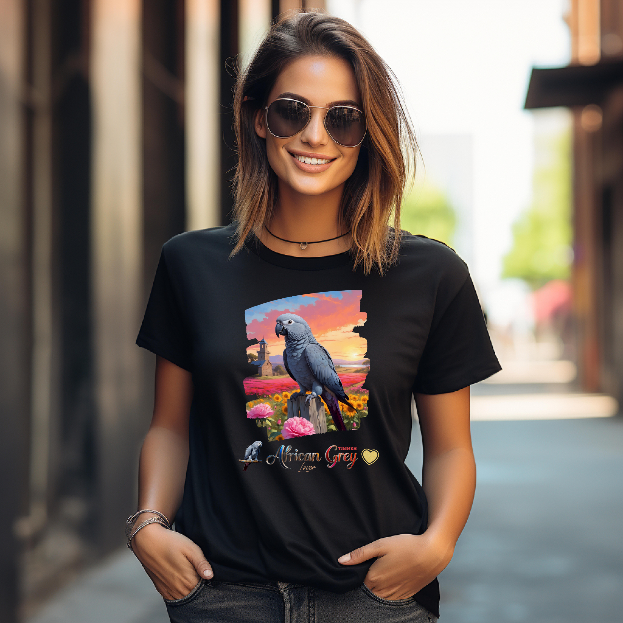 African Grey Timneh Lover T-Shirt