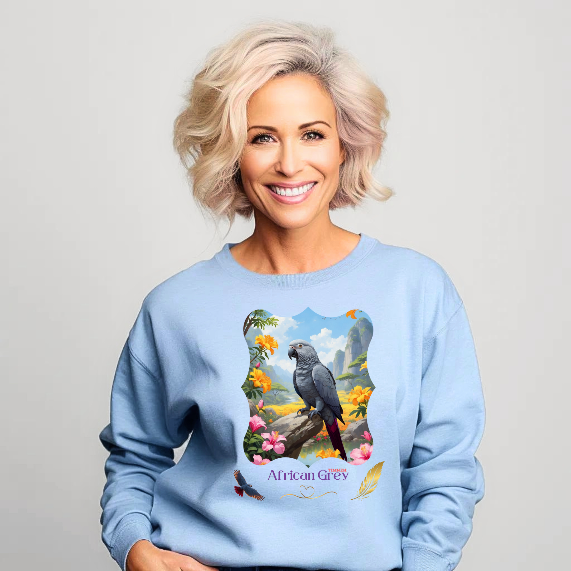 African Grey Timneh Nature Sweatshirt
