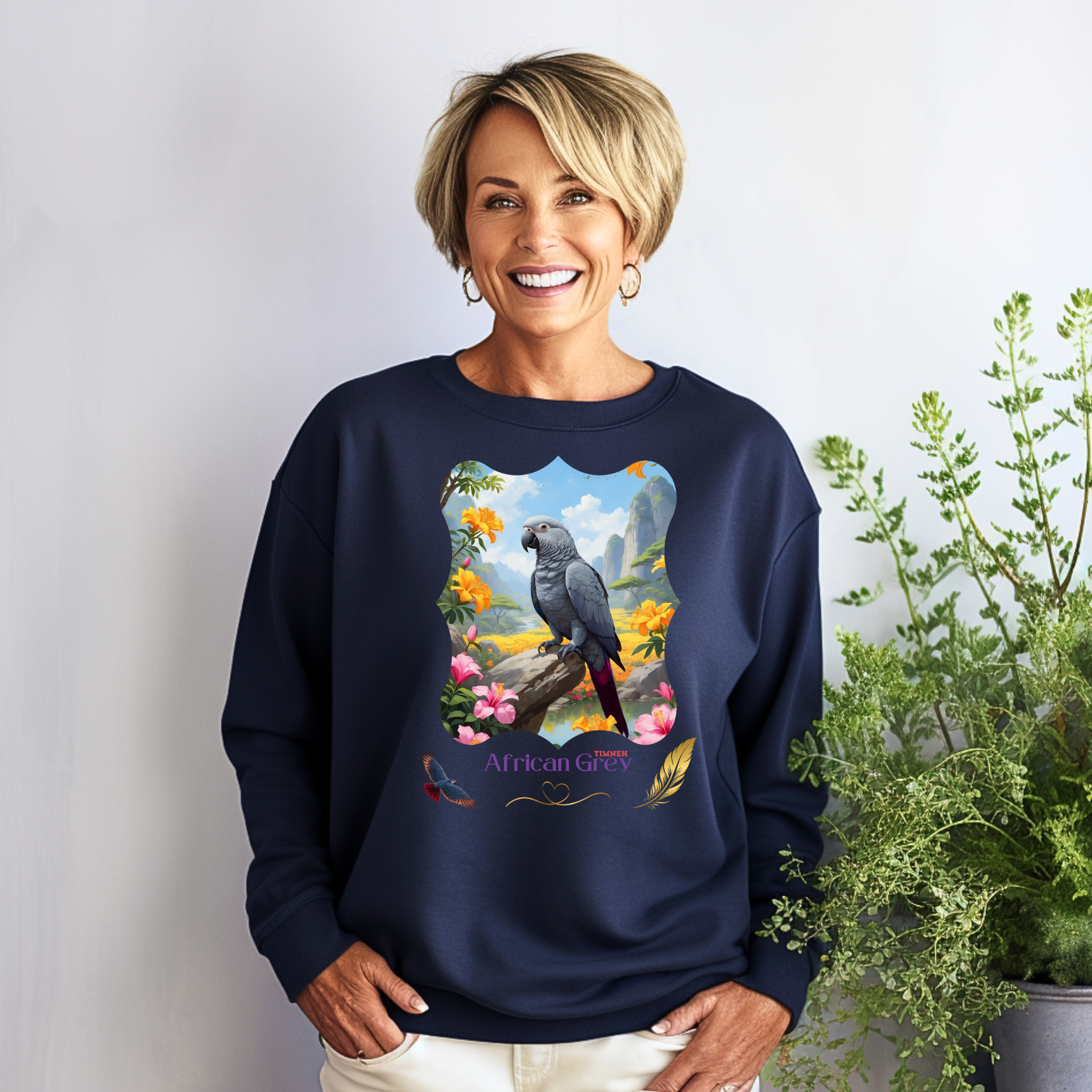 African Grey Timneh Nature Sweatshirt