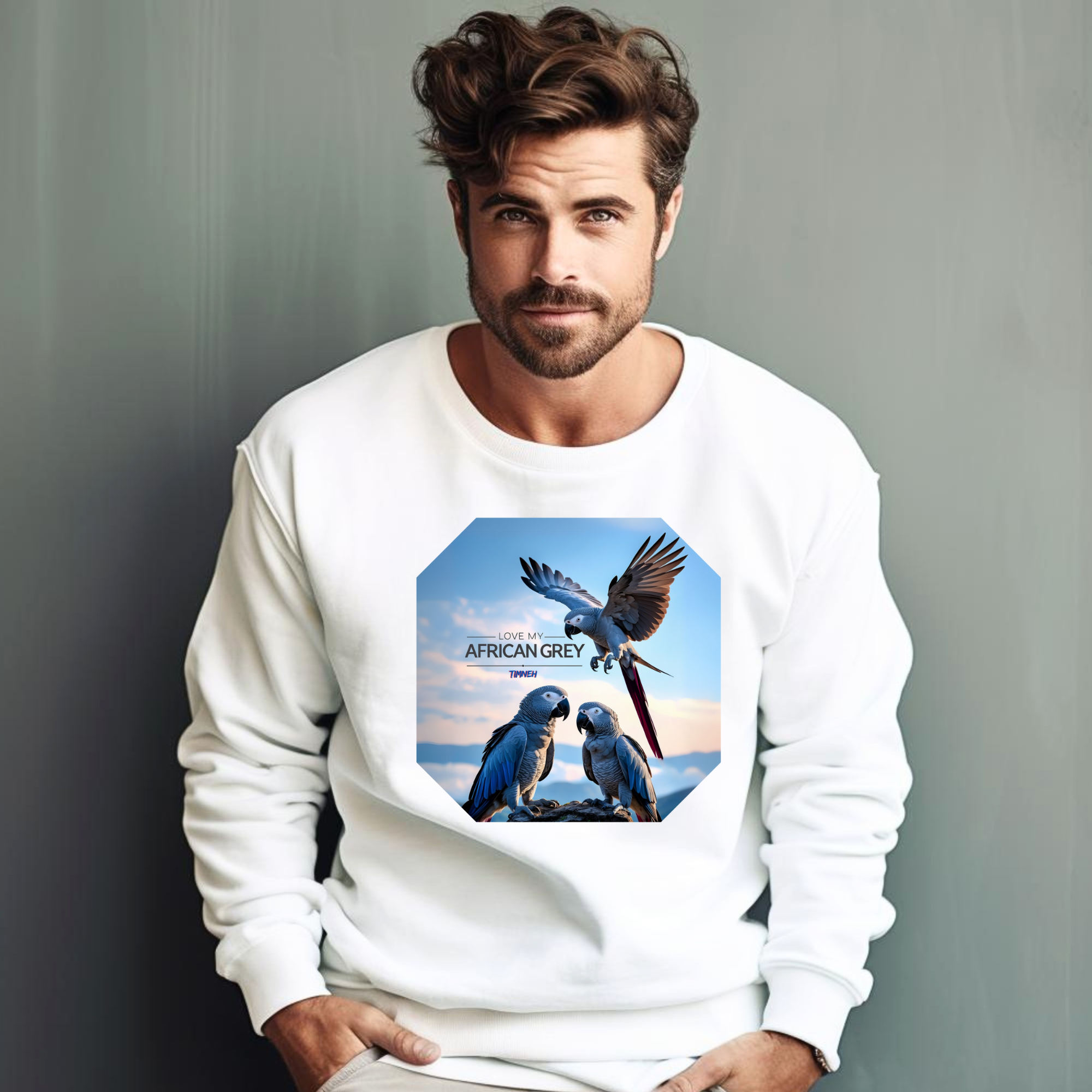 Love My African Grey Timneh Sweatshirt