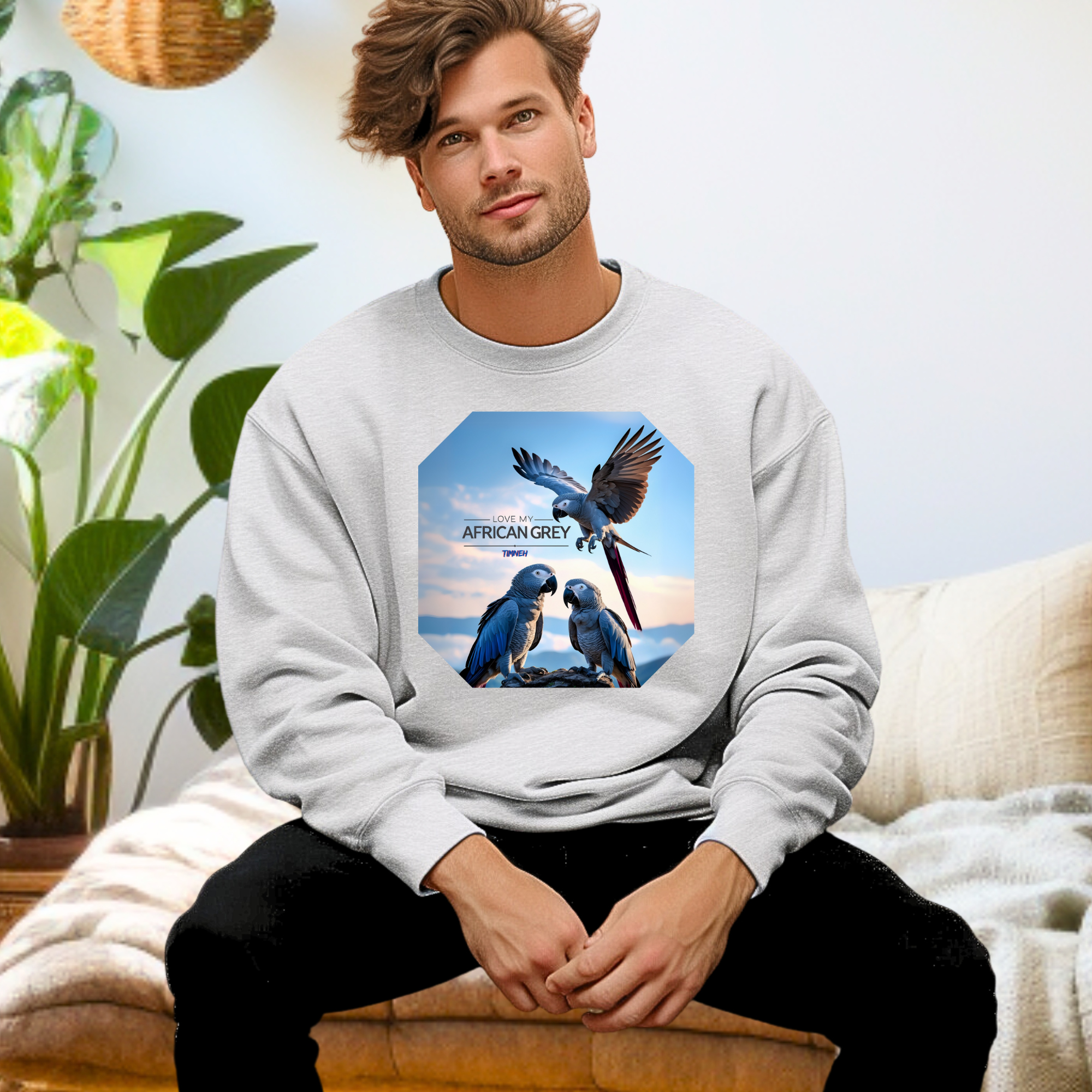 Love My African Grey Timneh Sweatshirt