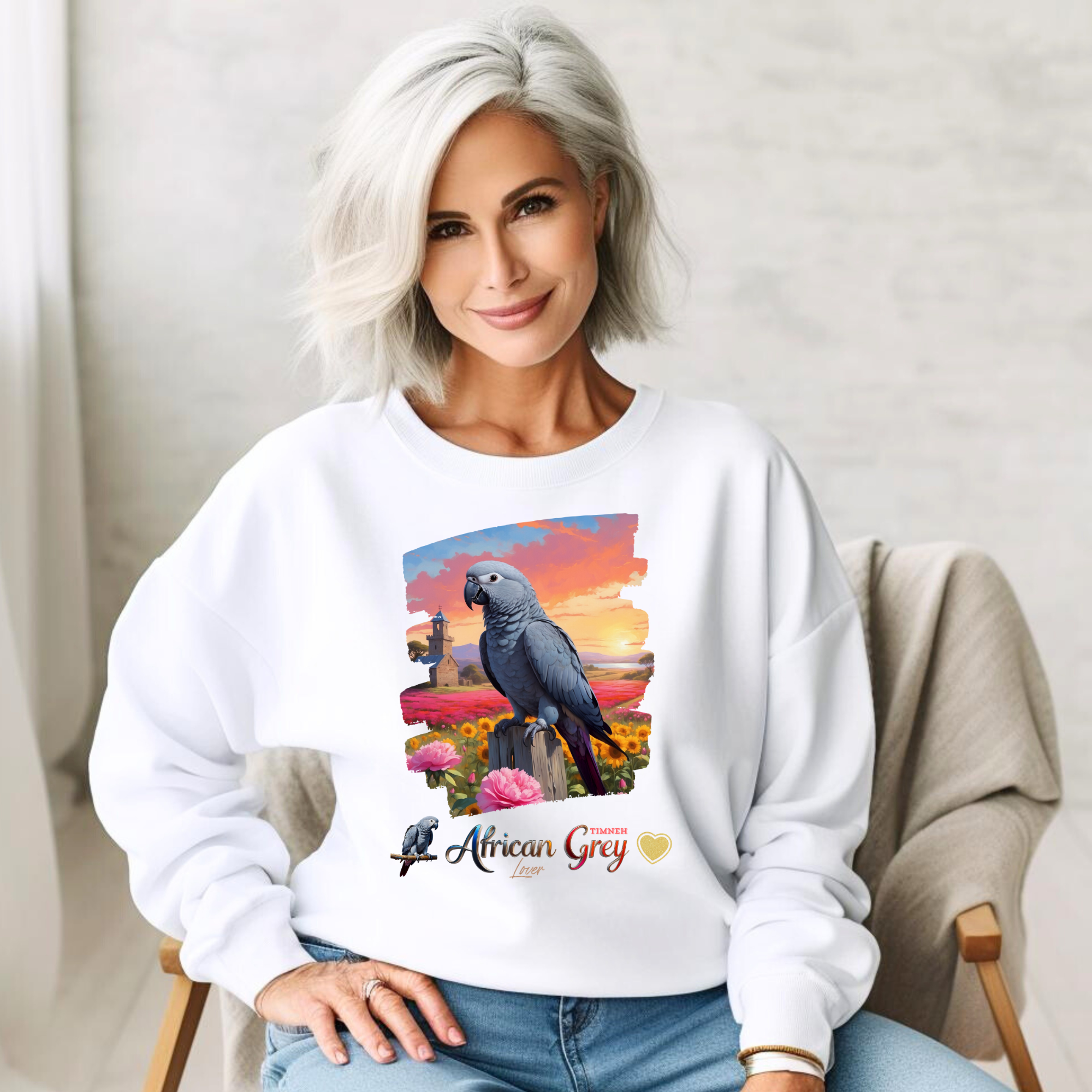 African Grey Timneh Lover Sweatshirt