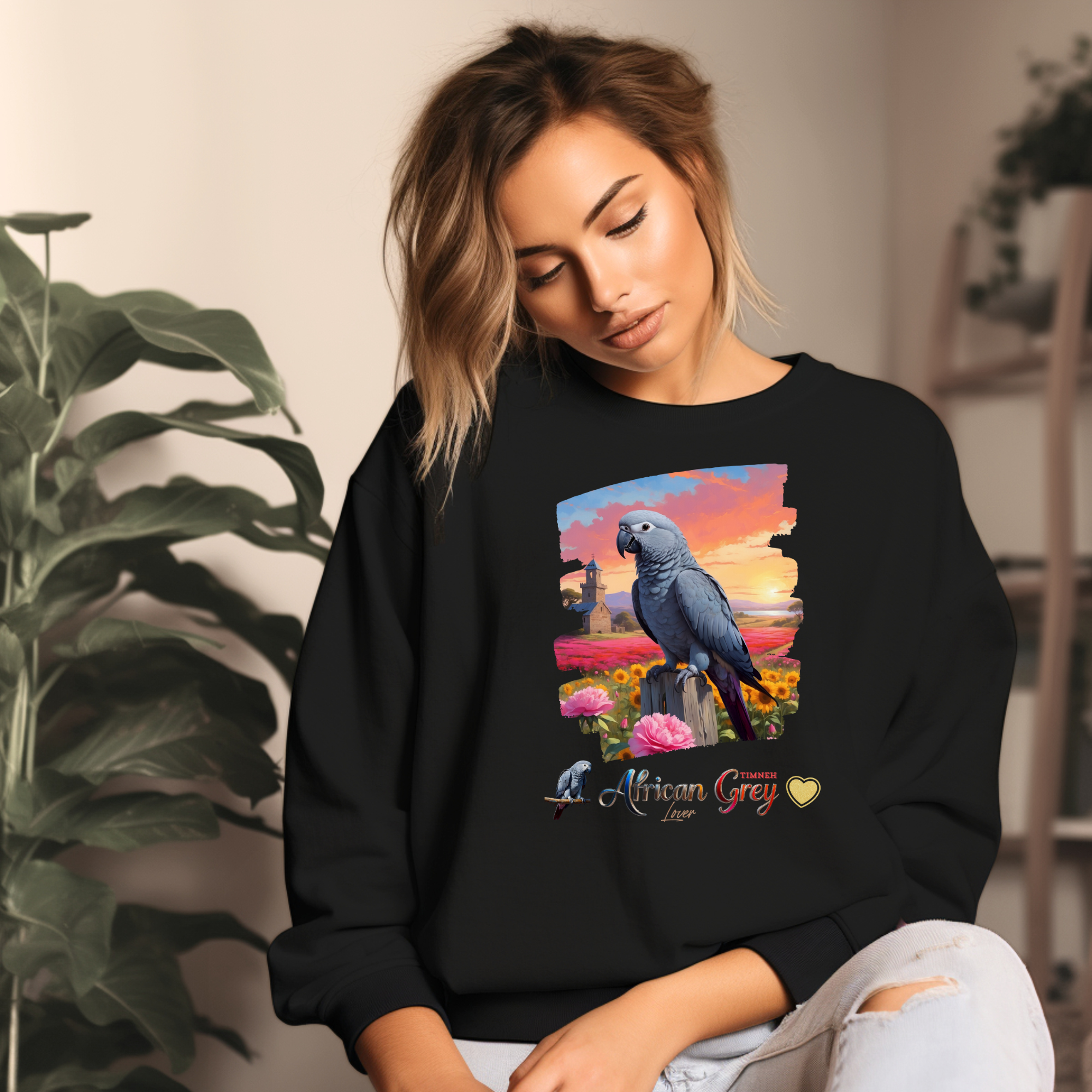 African Grey Timneh Lover Sweatshirt