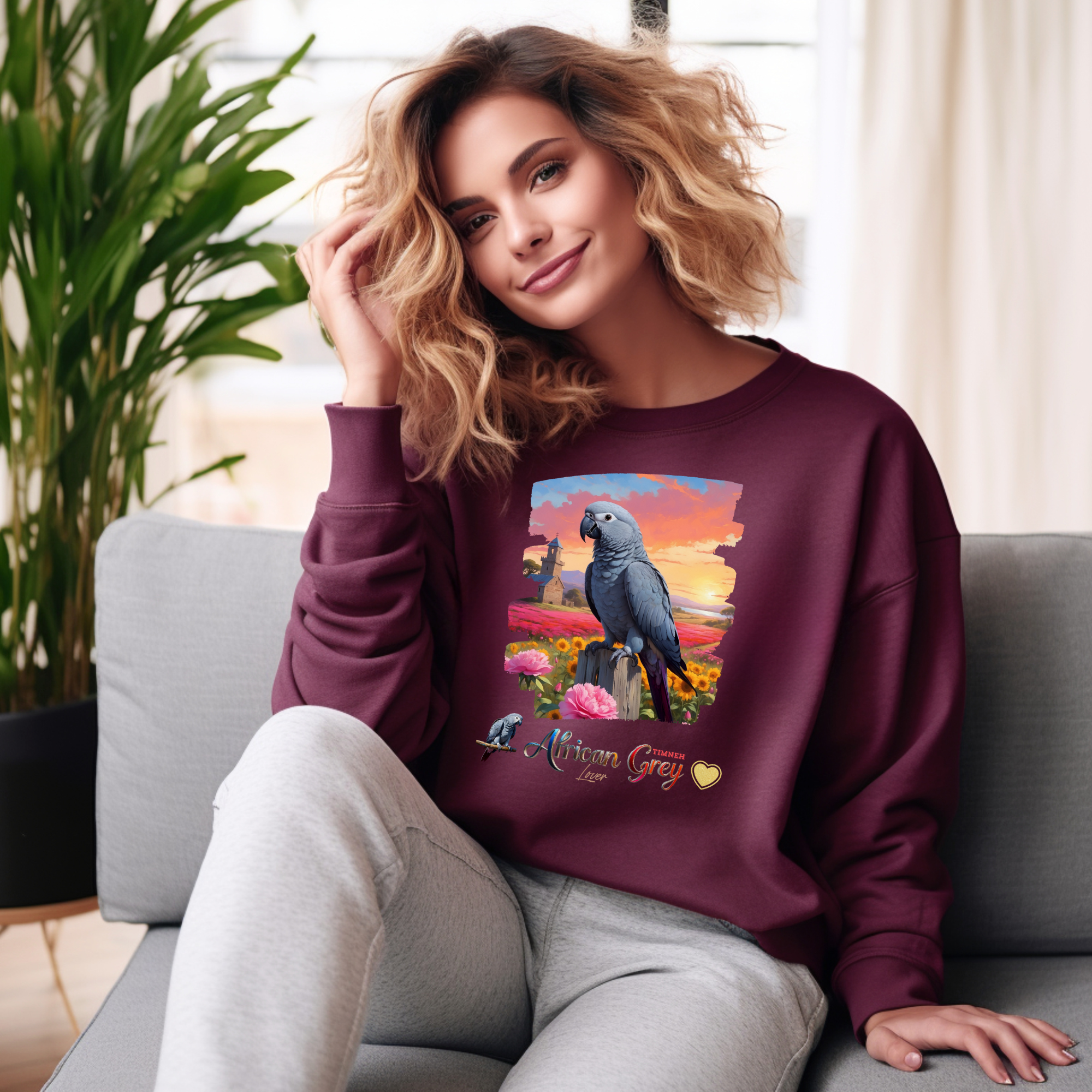 African Grey Timneh Lover Sweatshirt