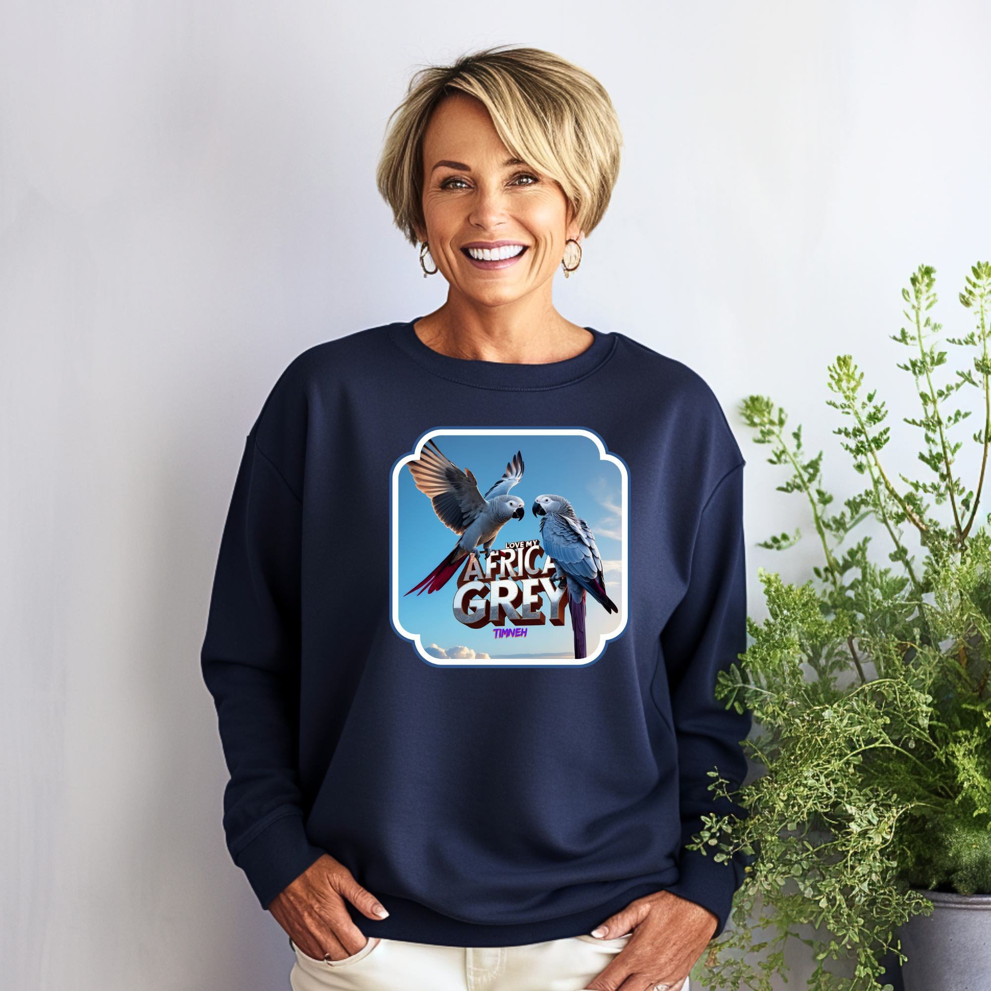 African Grey Timneh Sweatshirt