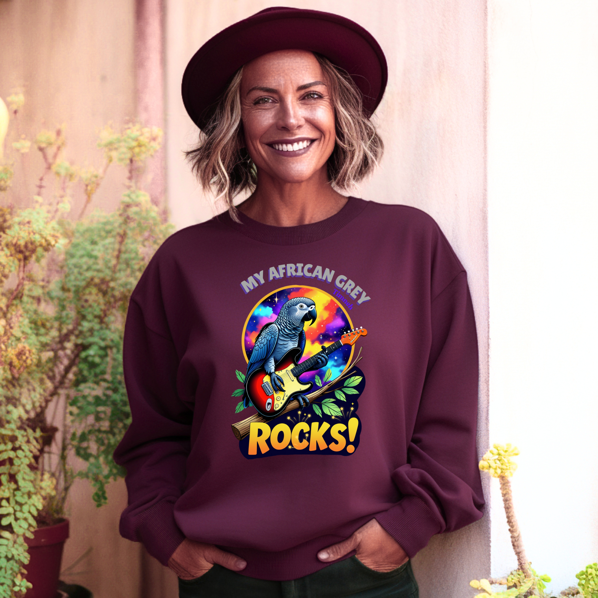 African Grey Timneh Rocks Sweatshirt