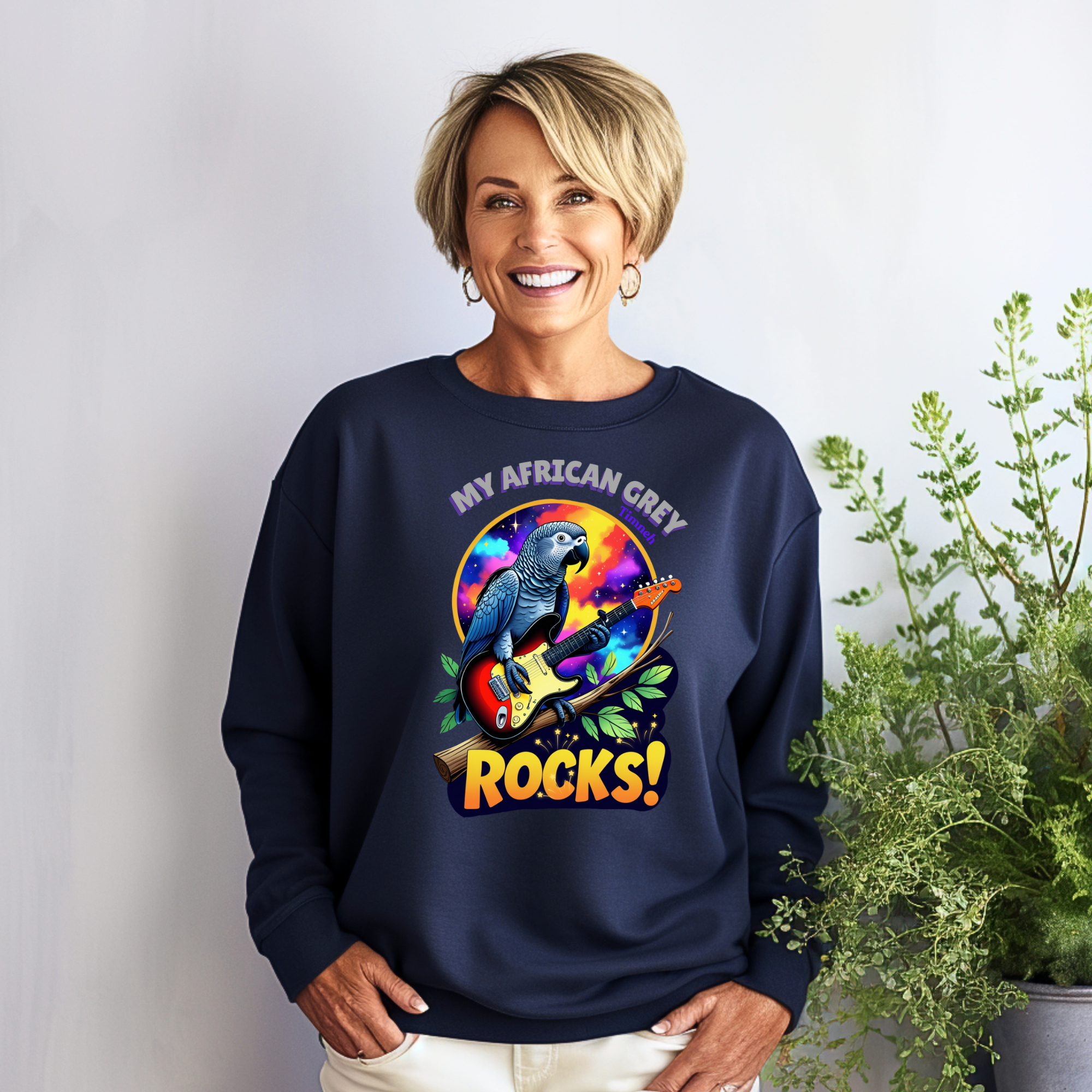 African Grey Timneh Rocks Sweatshirt