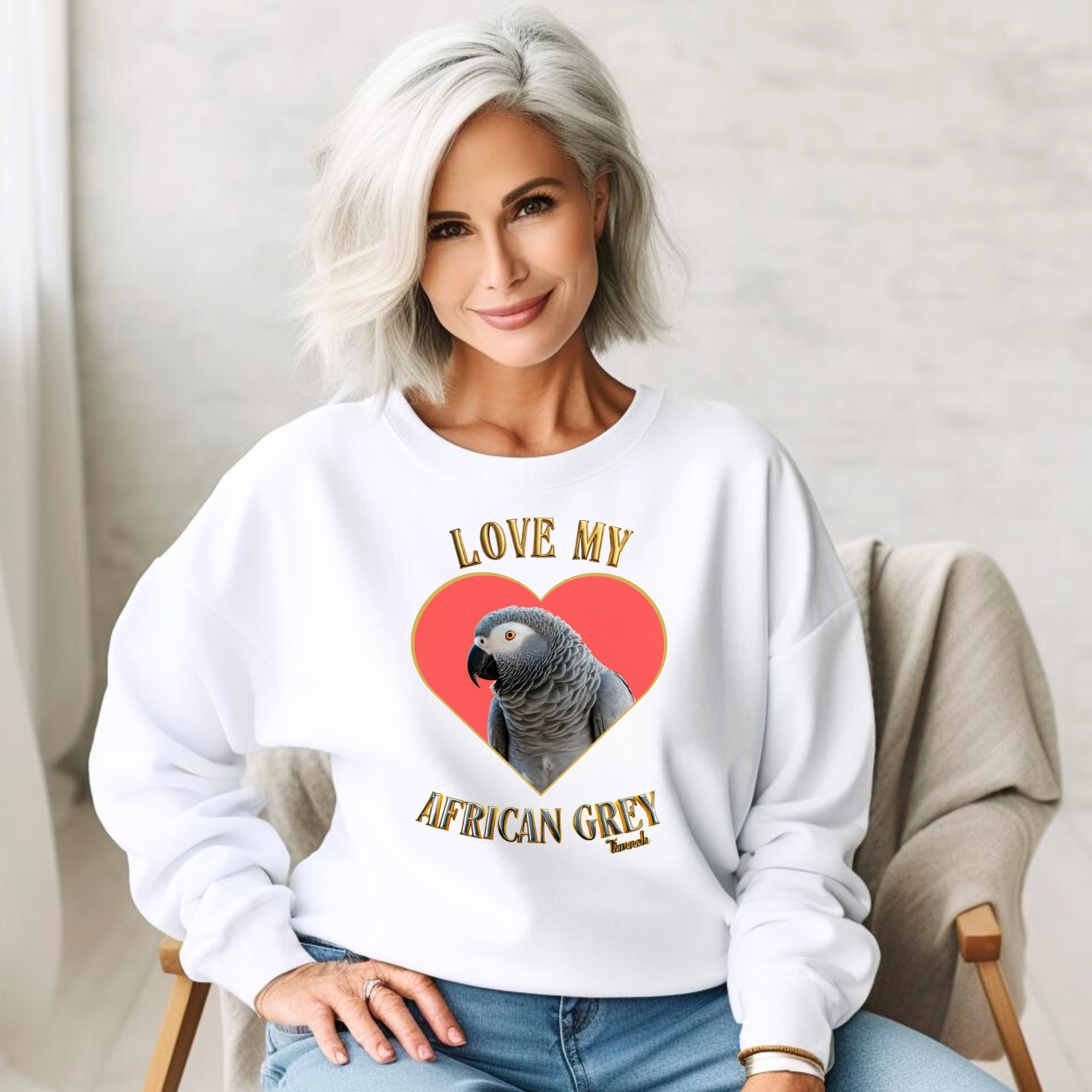 Love My African Grey Timneh Sweatshirt