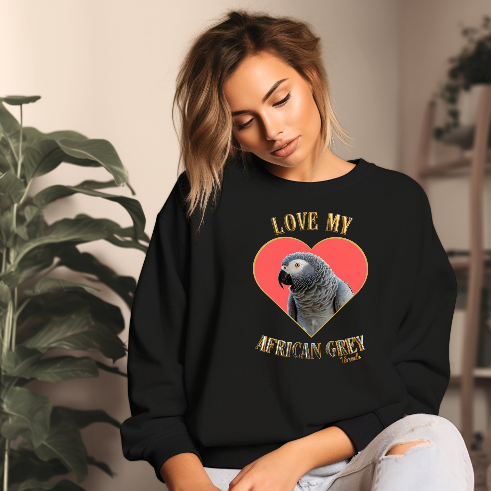 Love My African Grey Timneh Sweatshirt