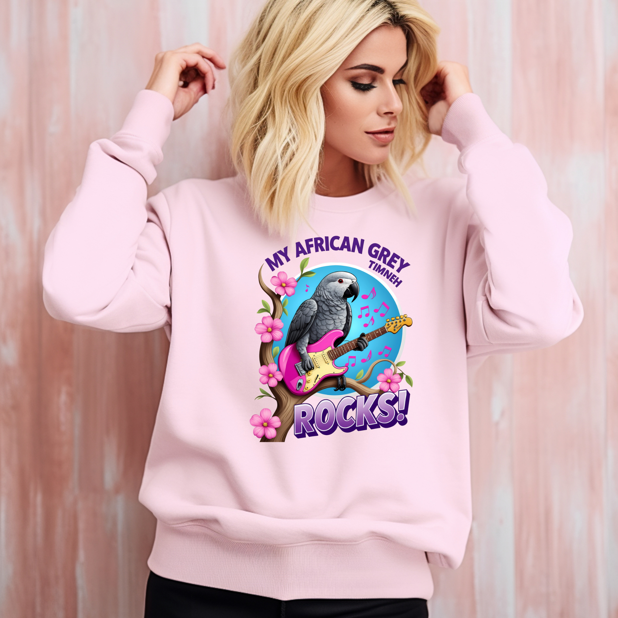 African Grey Timneh Rocks Sweatshirt