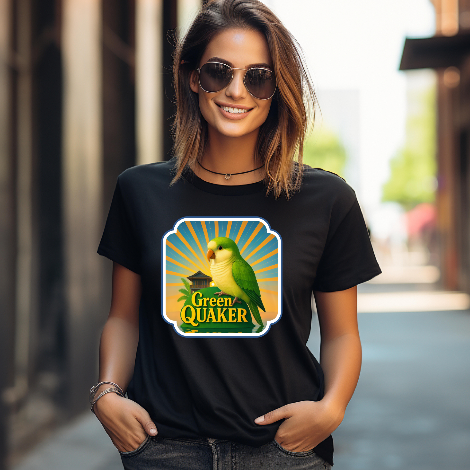 Green Quaker Sunburst T-Shirt