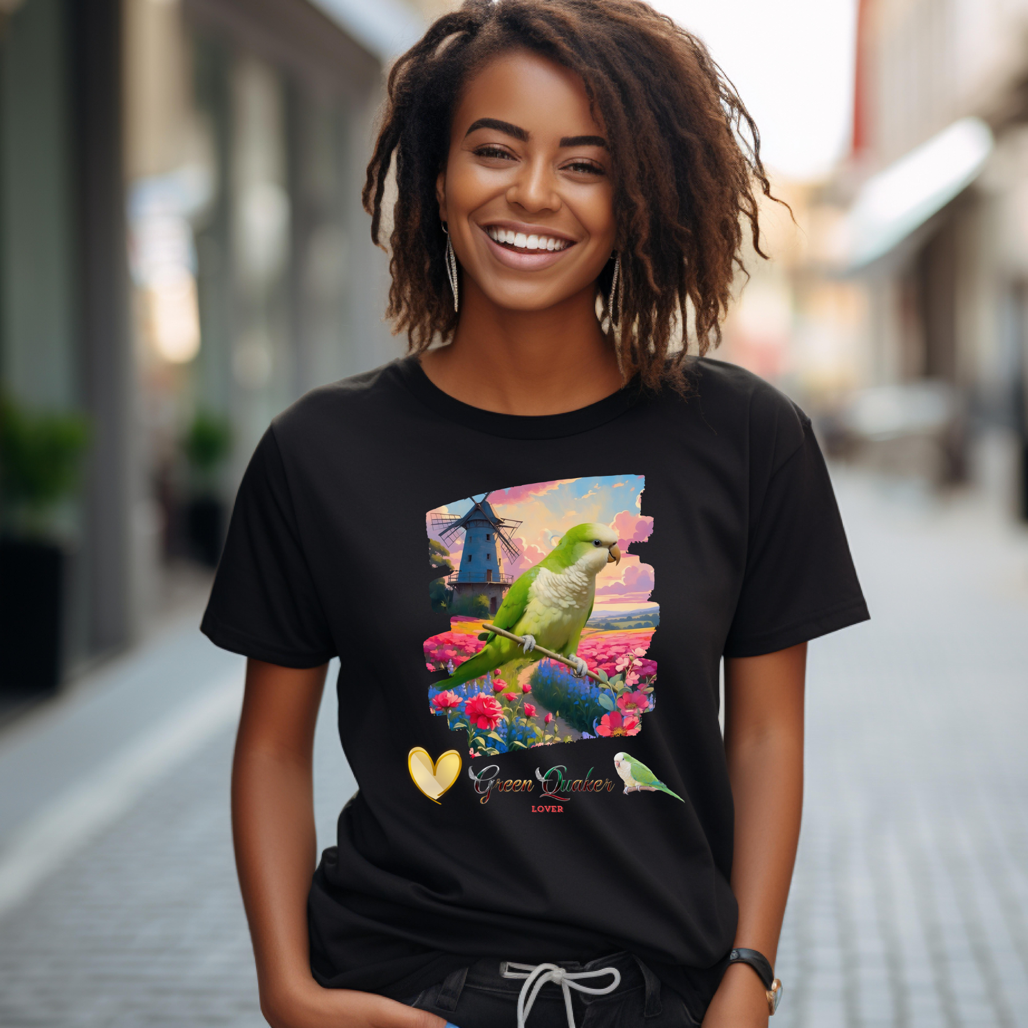 Floral Green Quaker Lover T-Shirt