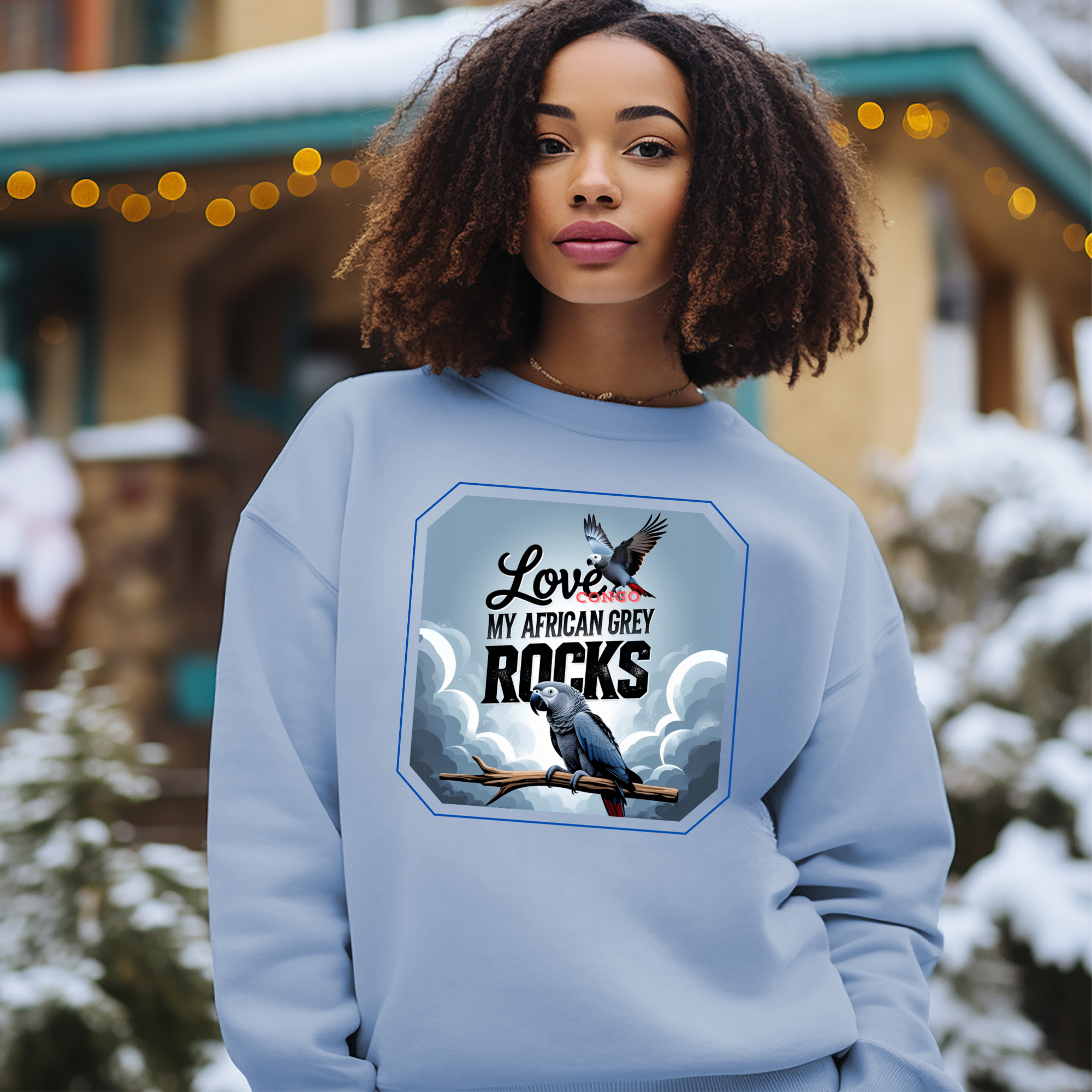 Love My African Grey Congo Rocks Sweatshirt