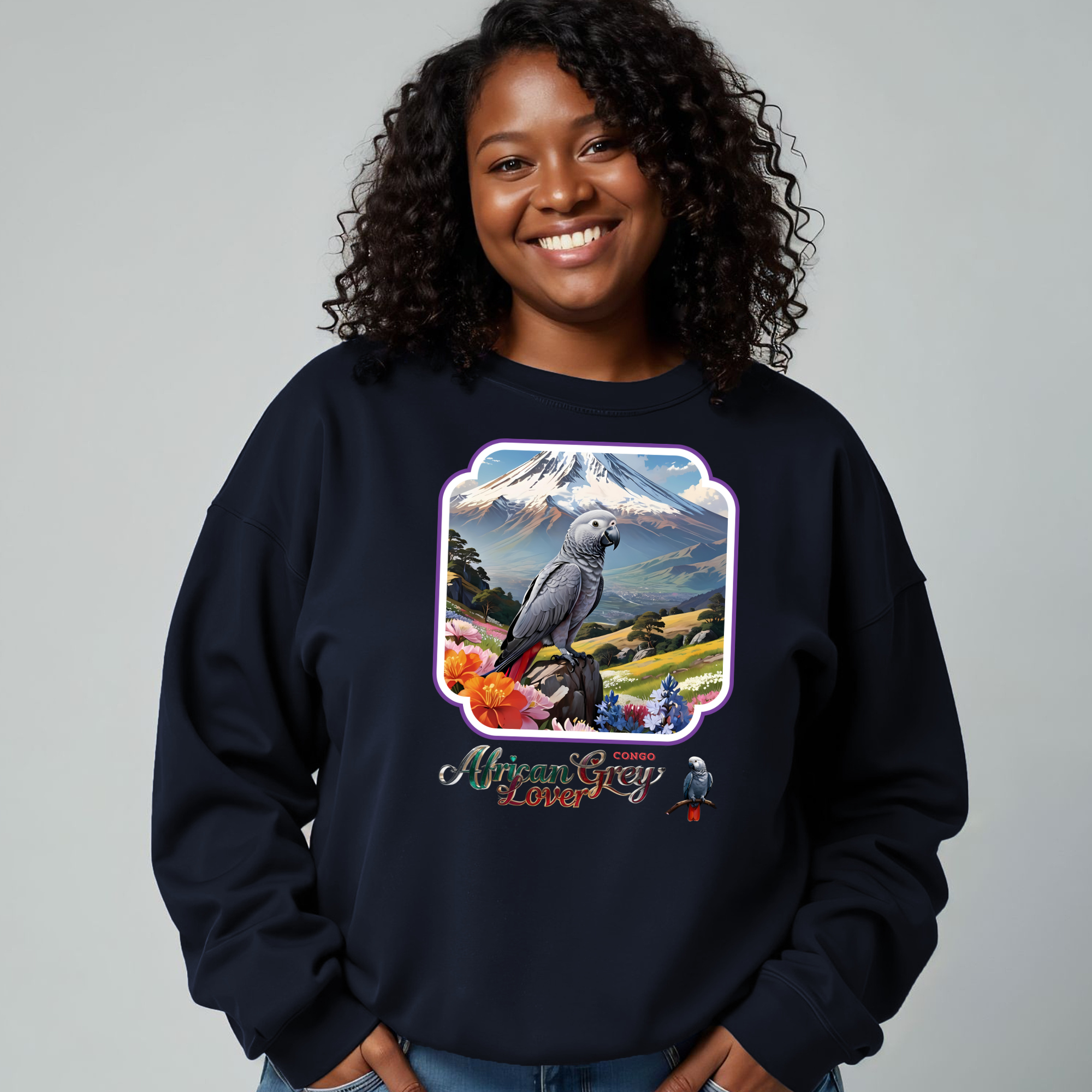 African Grey Congo Sweatshirt