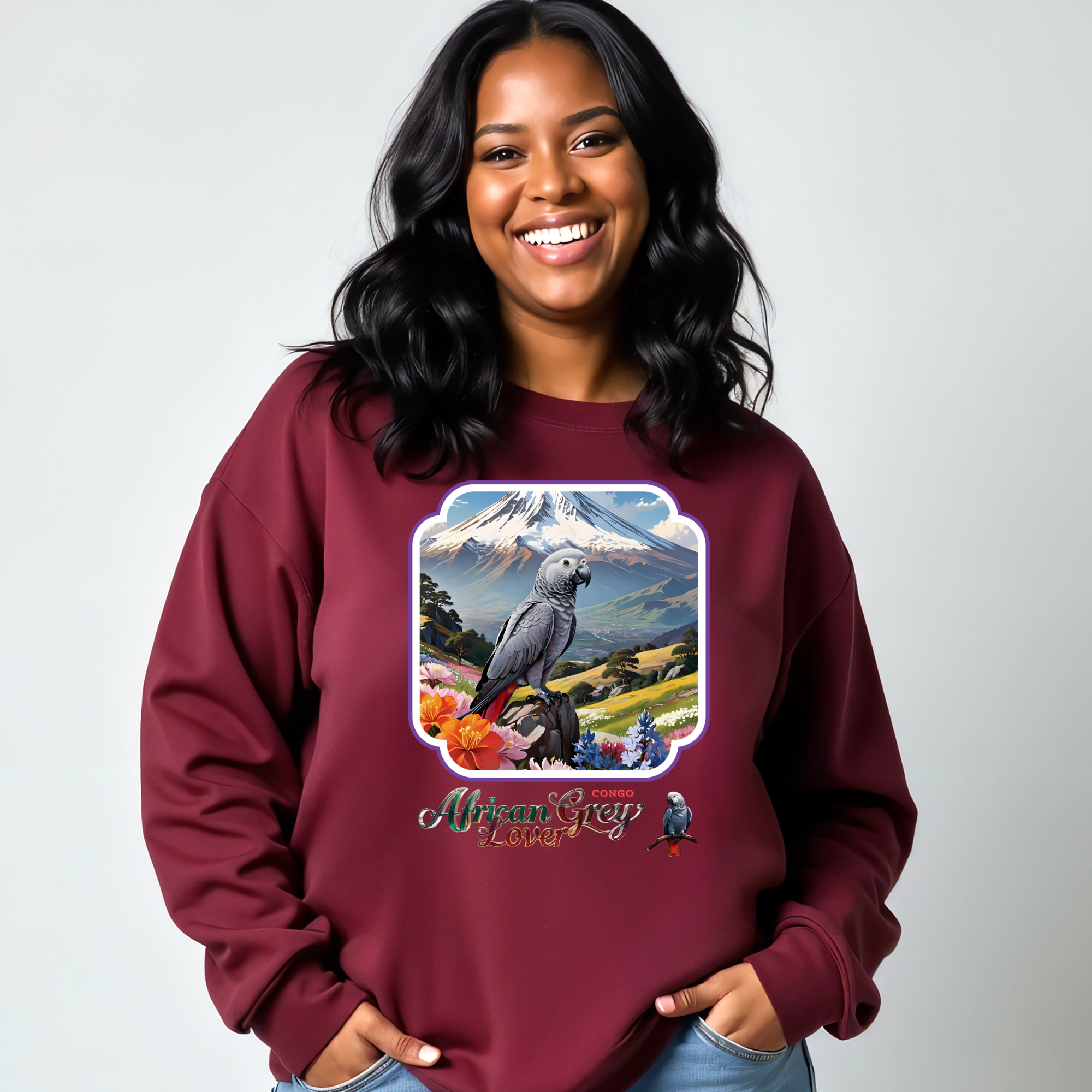 African Grey Congo Sweatshirt
