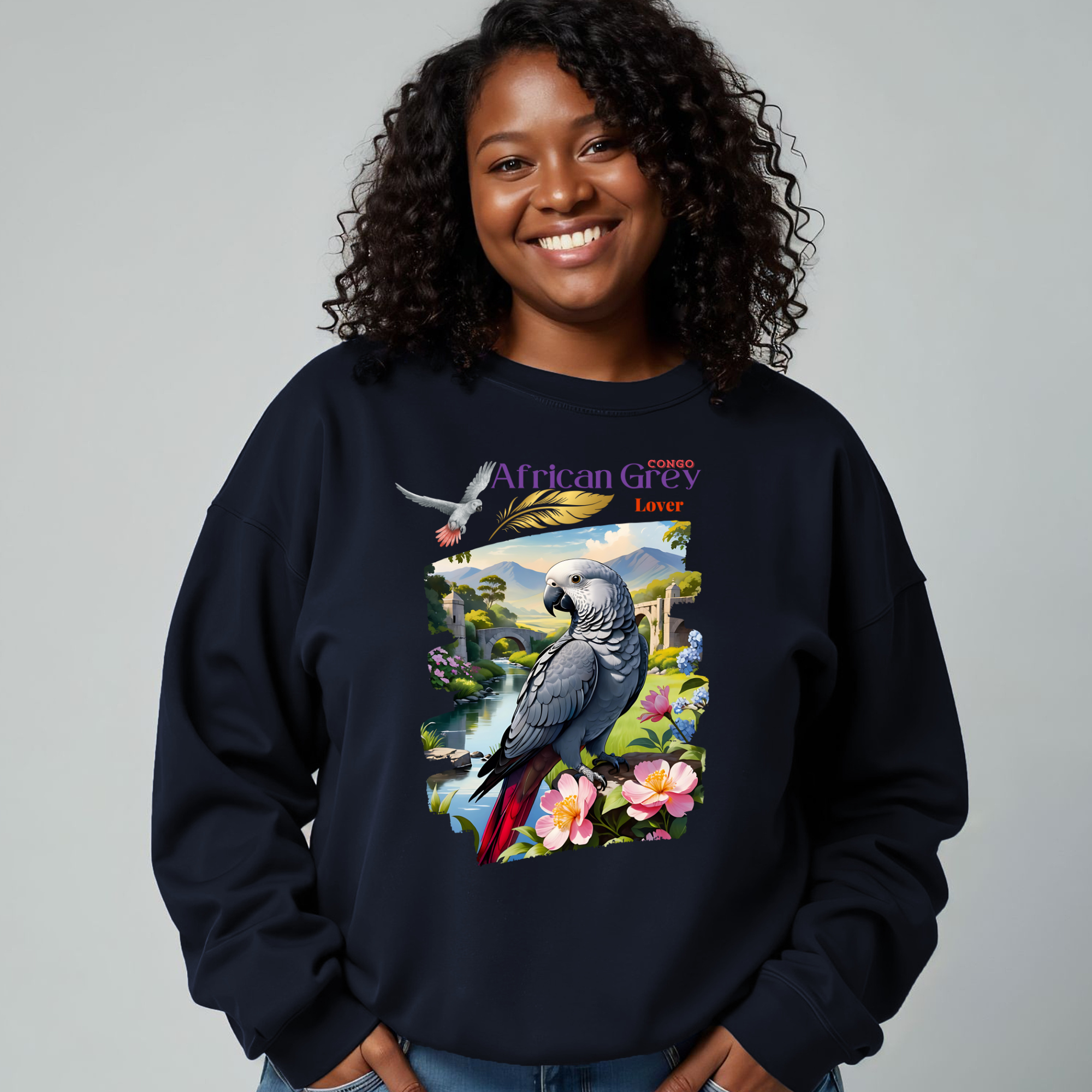 African Grey Congo Lover Sweatshirt