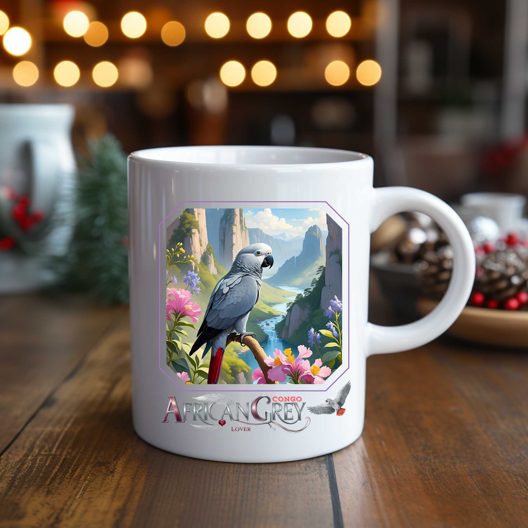 African Grey Congo Lover Mug